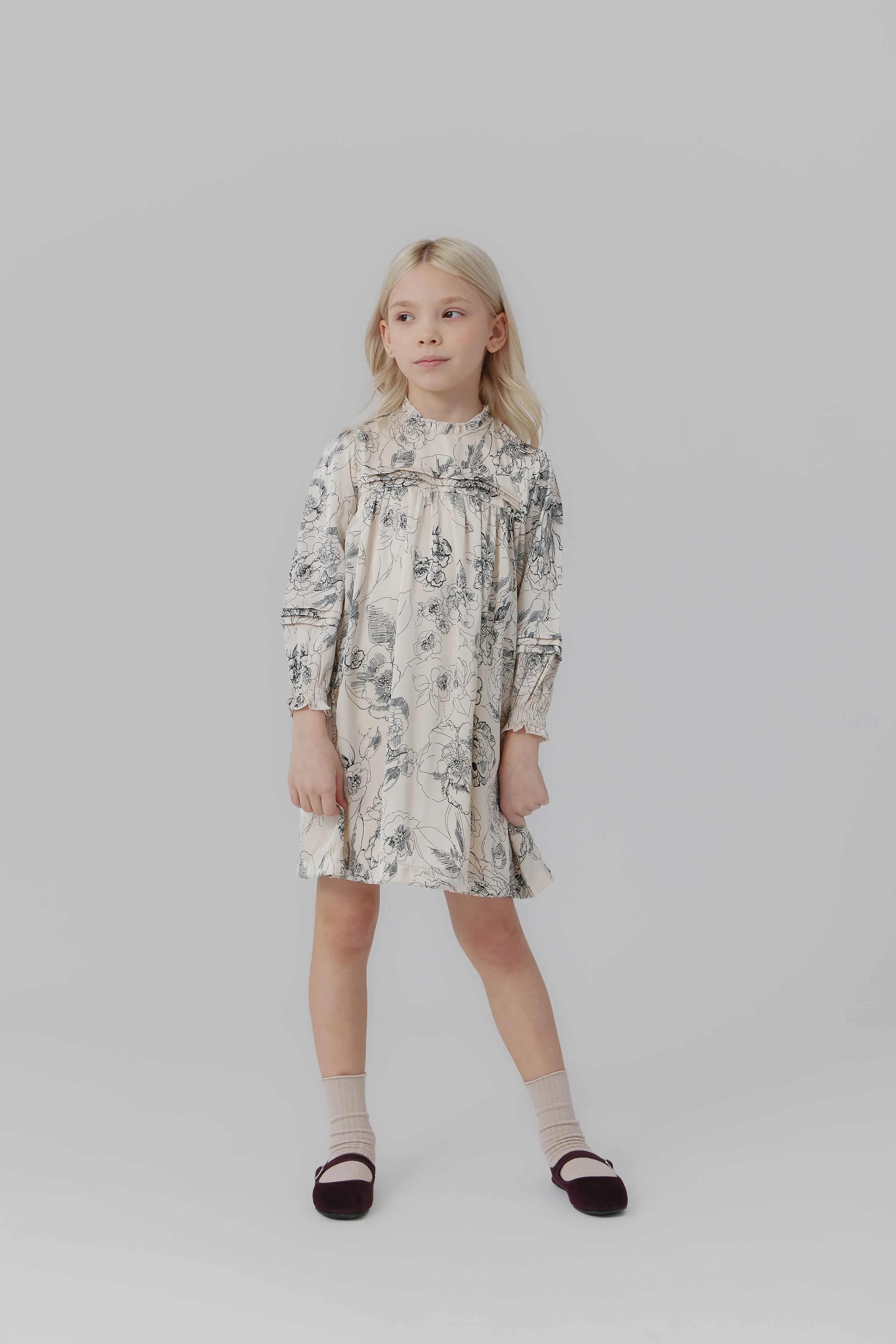 Kipp Floral Silk Dress