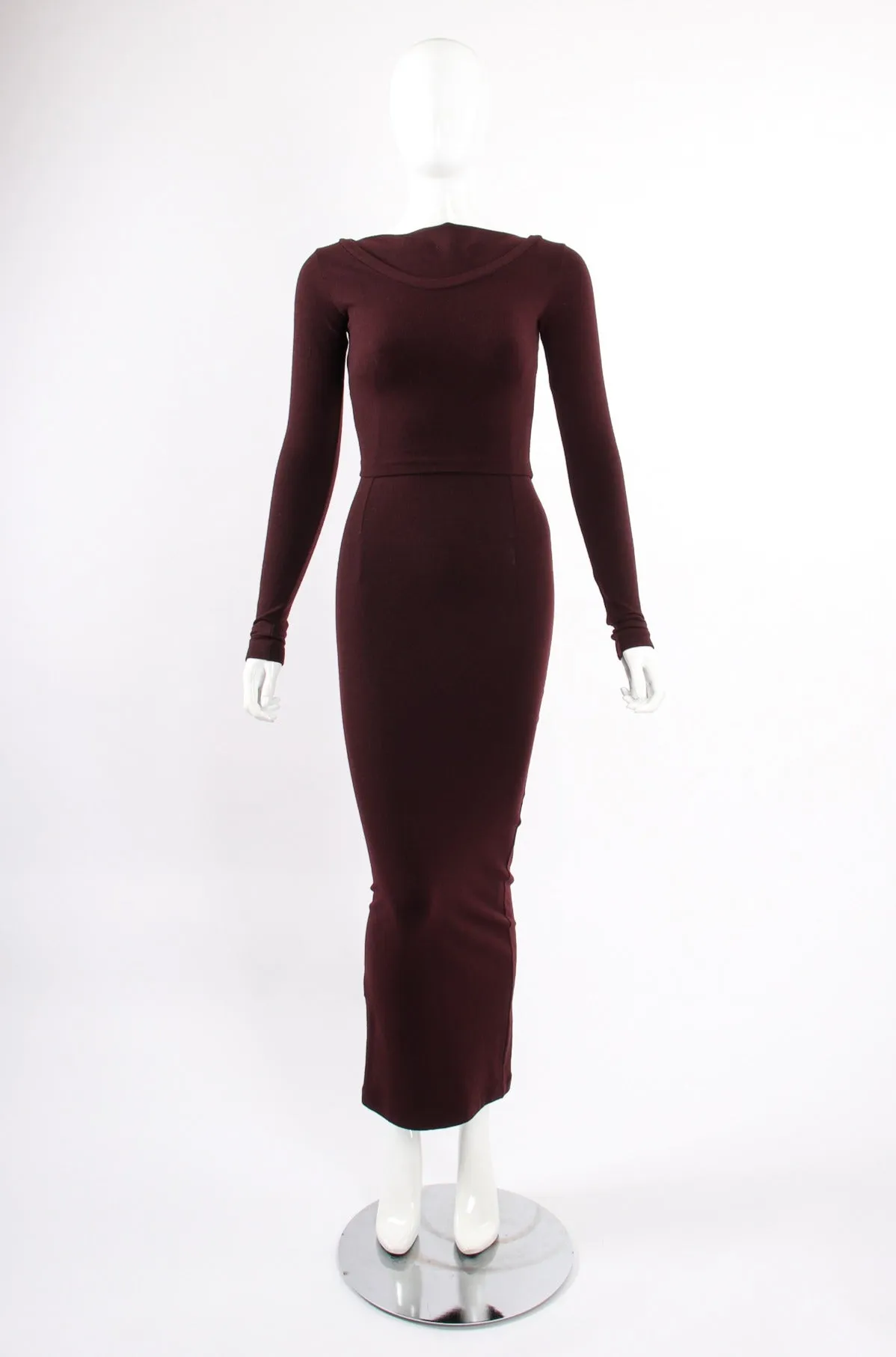 Knit Bodycon Dress & Top Set