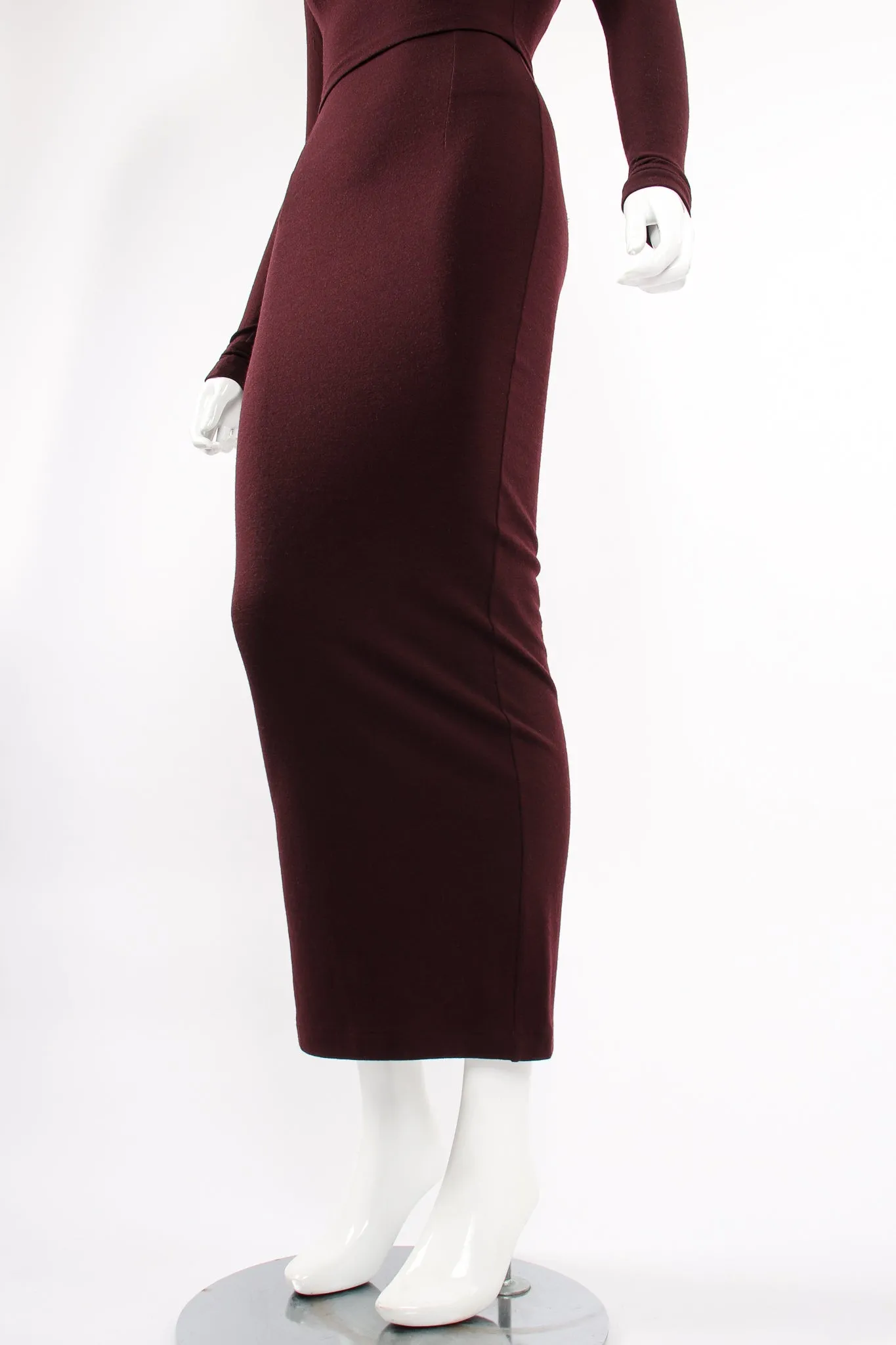Knit Bodycon Dress & Top Set
