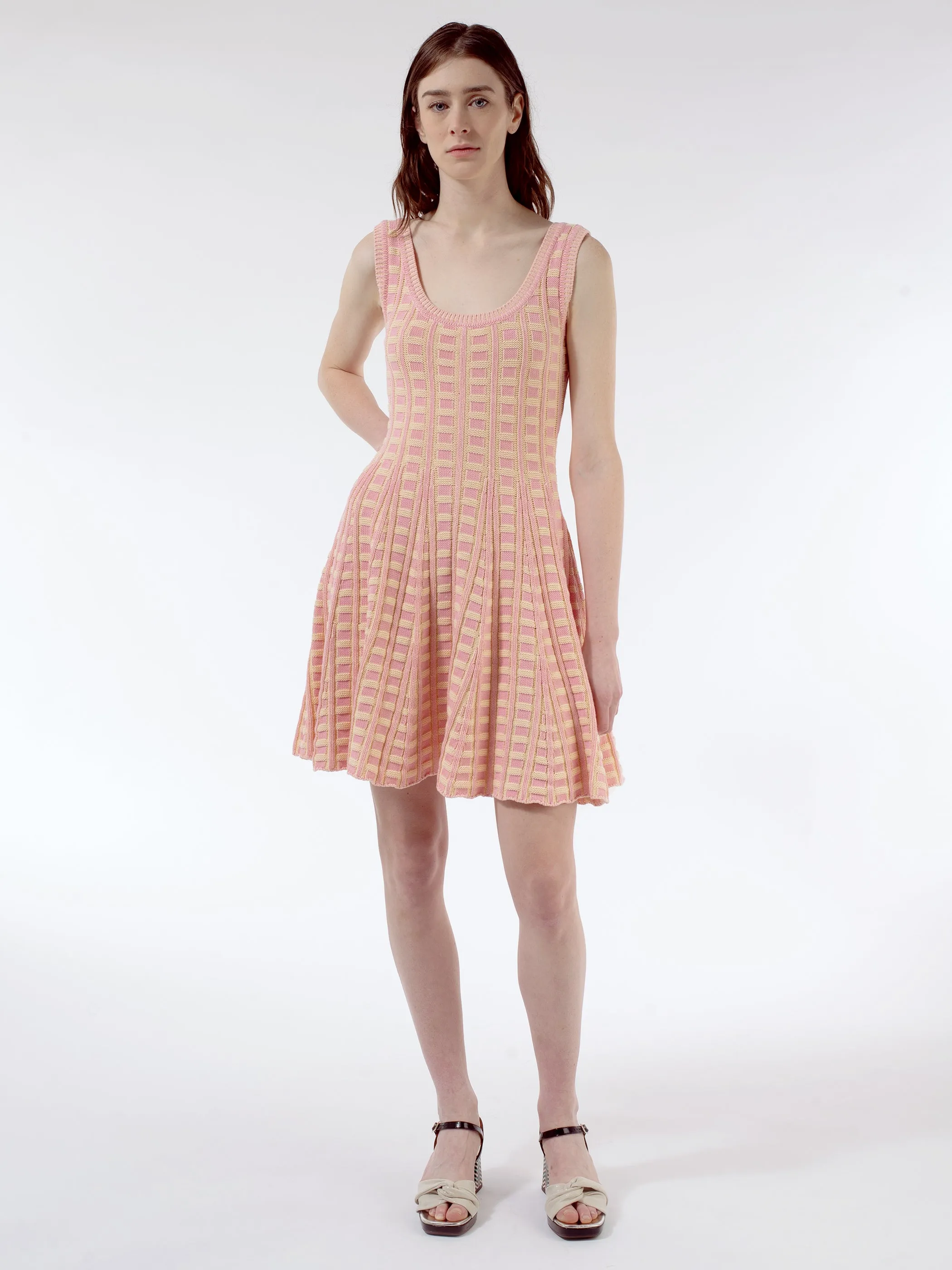Knit Flared Minidress