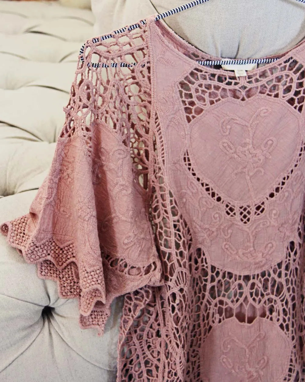 La Boheme Lace Top in Mauve
