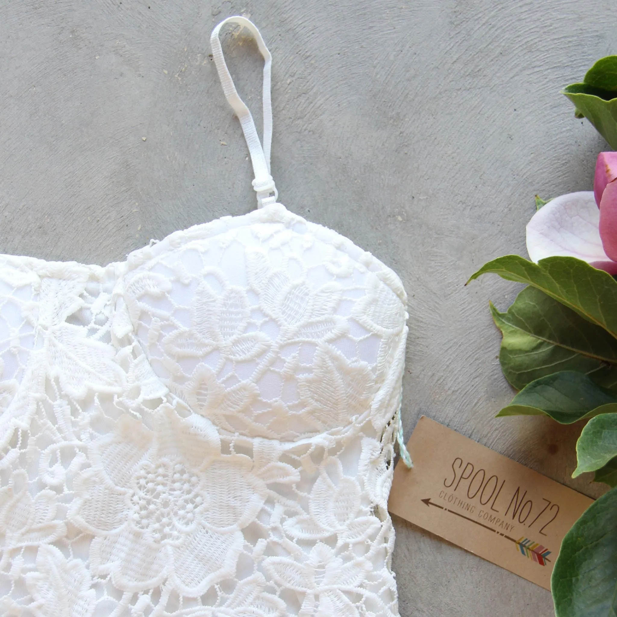 La Lune Lace Top in White
