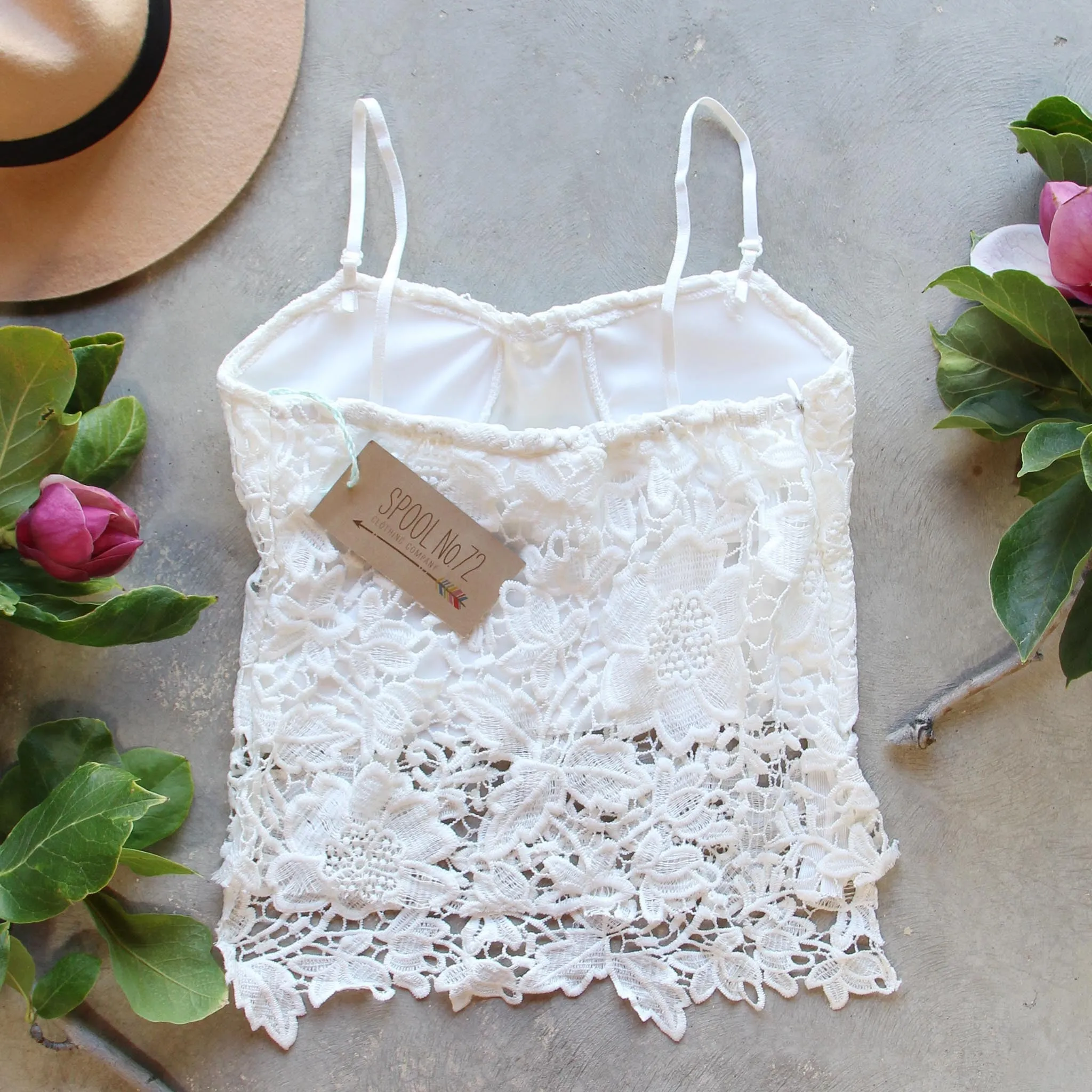 La Lune Lace Top in White