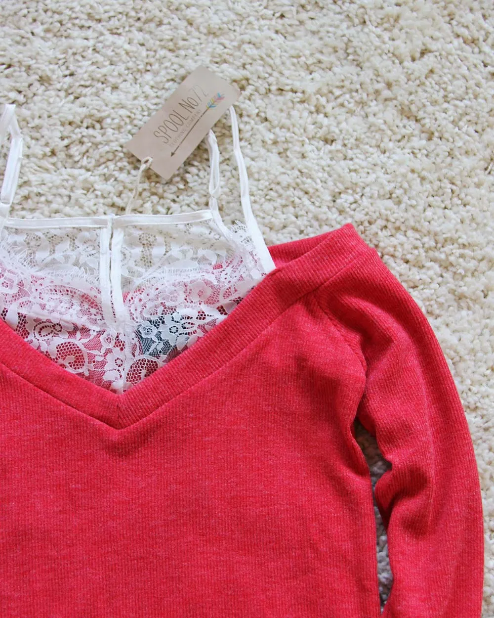 Lace Claire Top