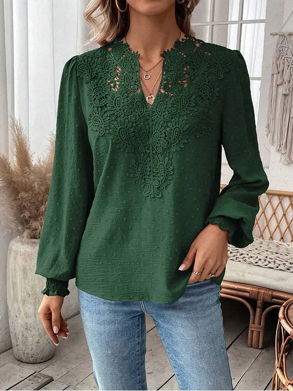 Lace Combo Shirt