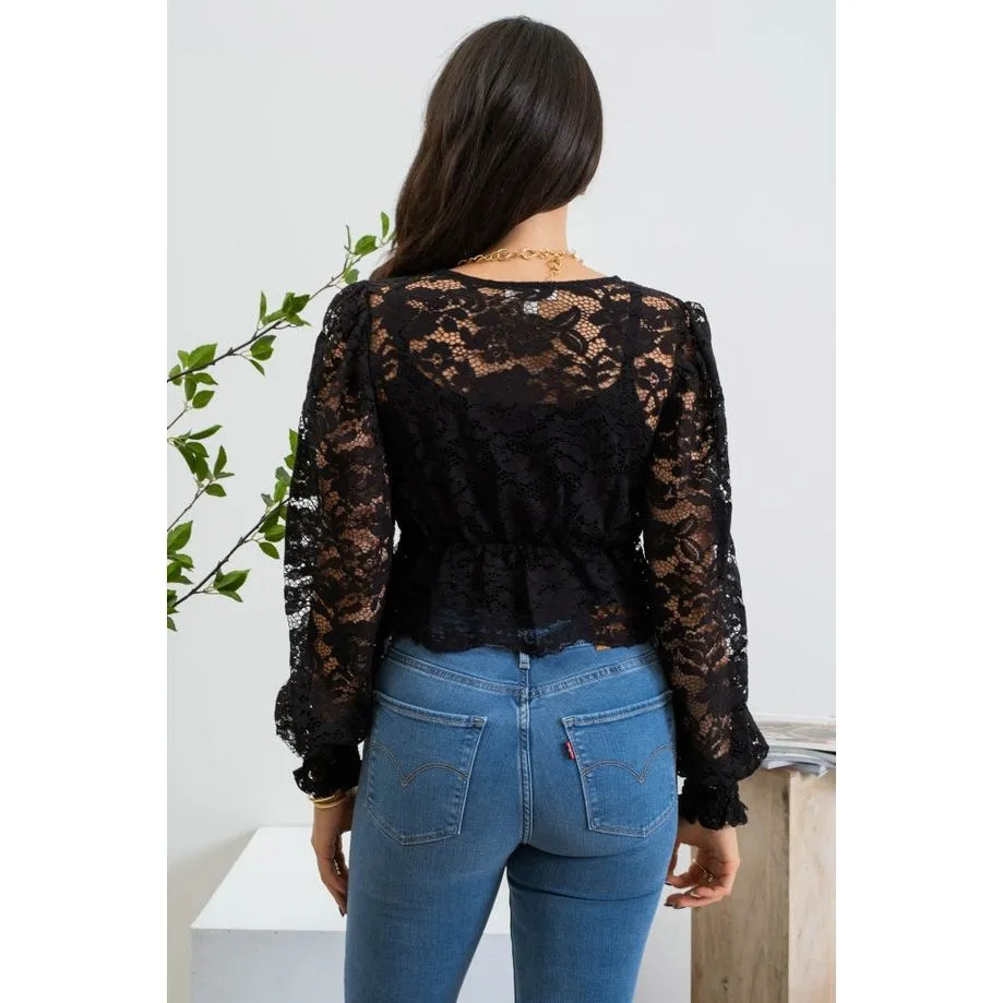 Lace Cropped Top