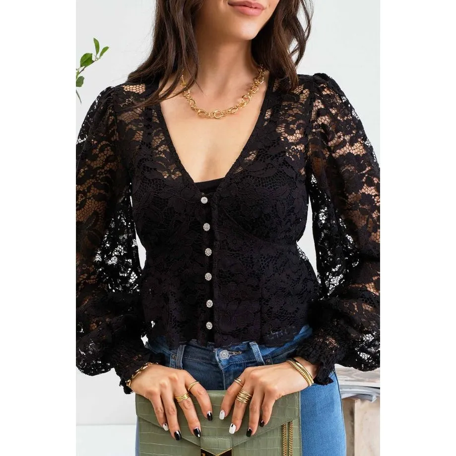 Lace Cropped Top