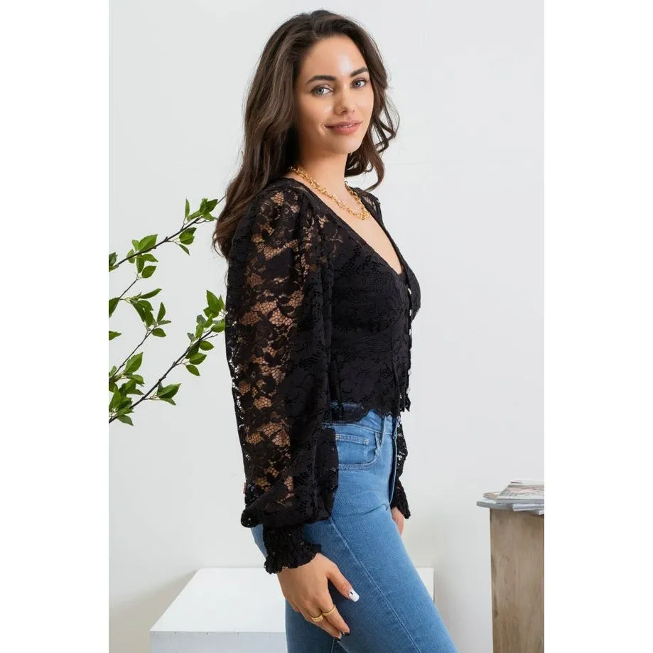 Lace Cropped Top