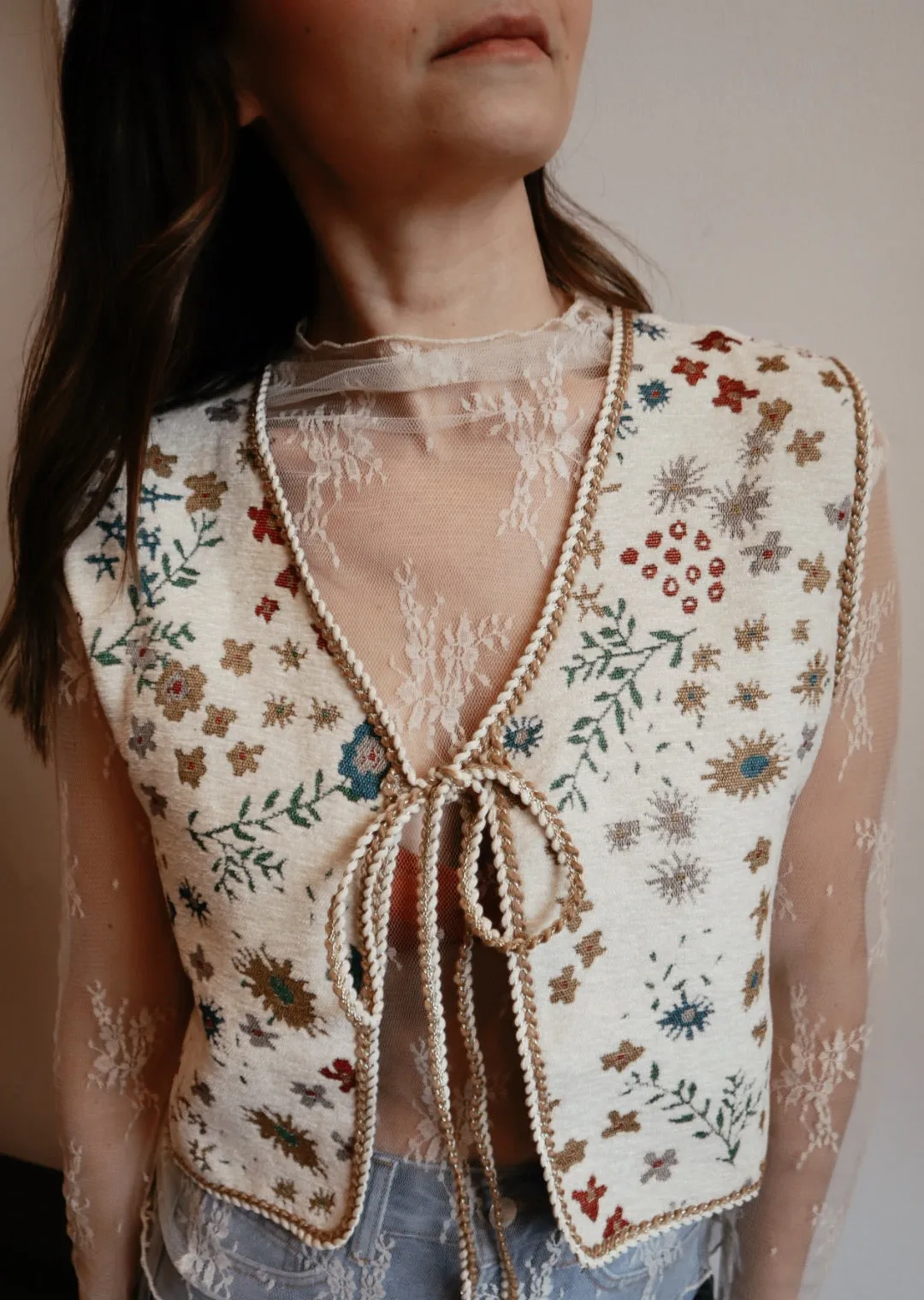 Lace Mesh Layering Top