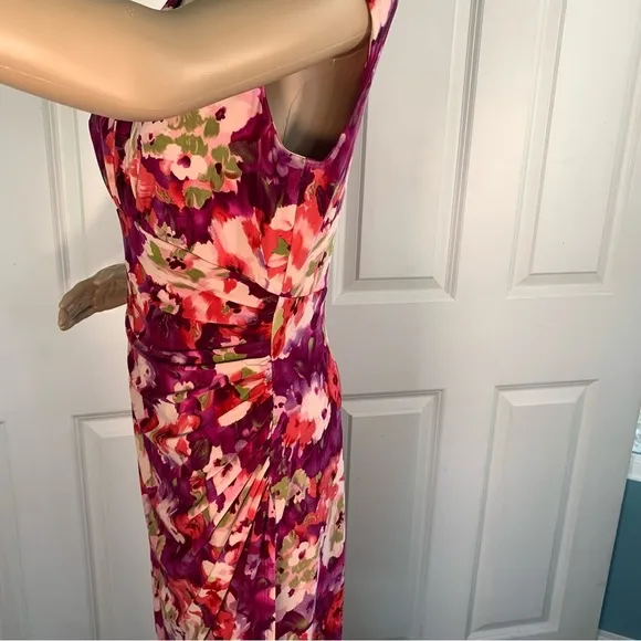 Lauren Ralph Lauren Floral Print Ruched Sheath Dress