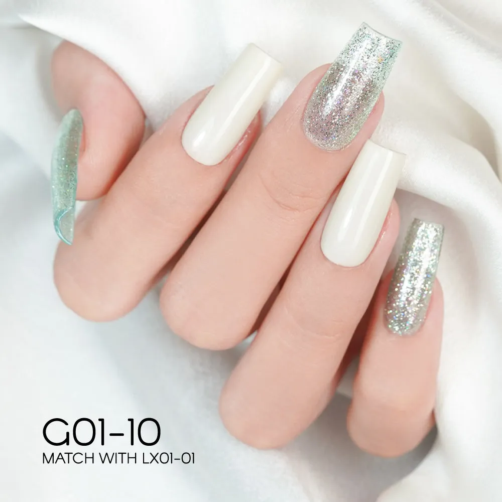 LAVIS Glitter G01 - Set 24 Colors - Gel Polish 0.5 oz - Galaxy Collection