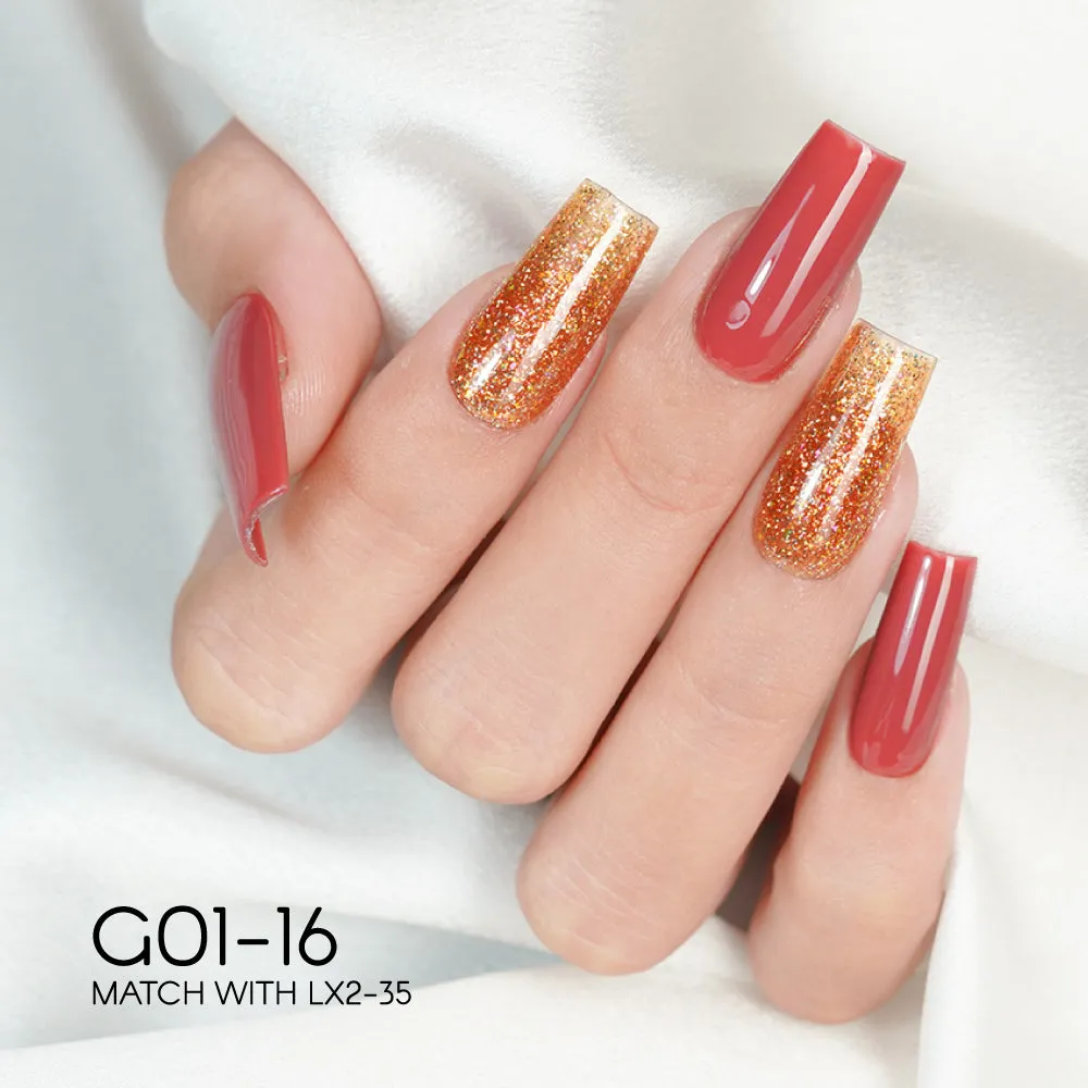 LAVIS Glitter G01 - Set 24 Colors - Gel Polish 0.5 oz - Galaxy Collection
