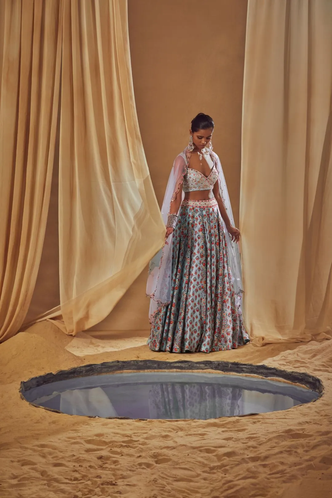 Light Blue Lehenga Set