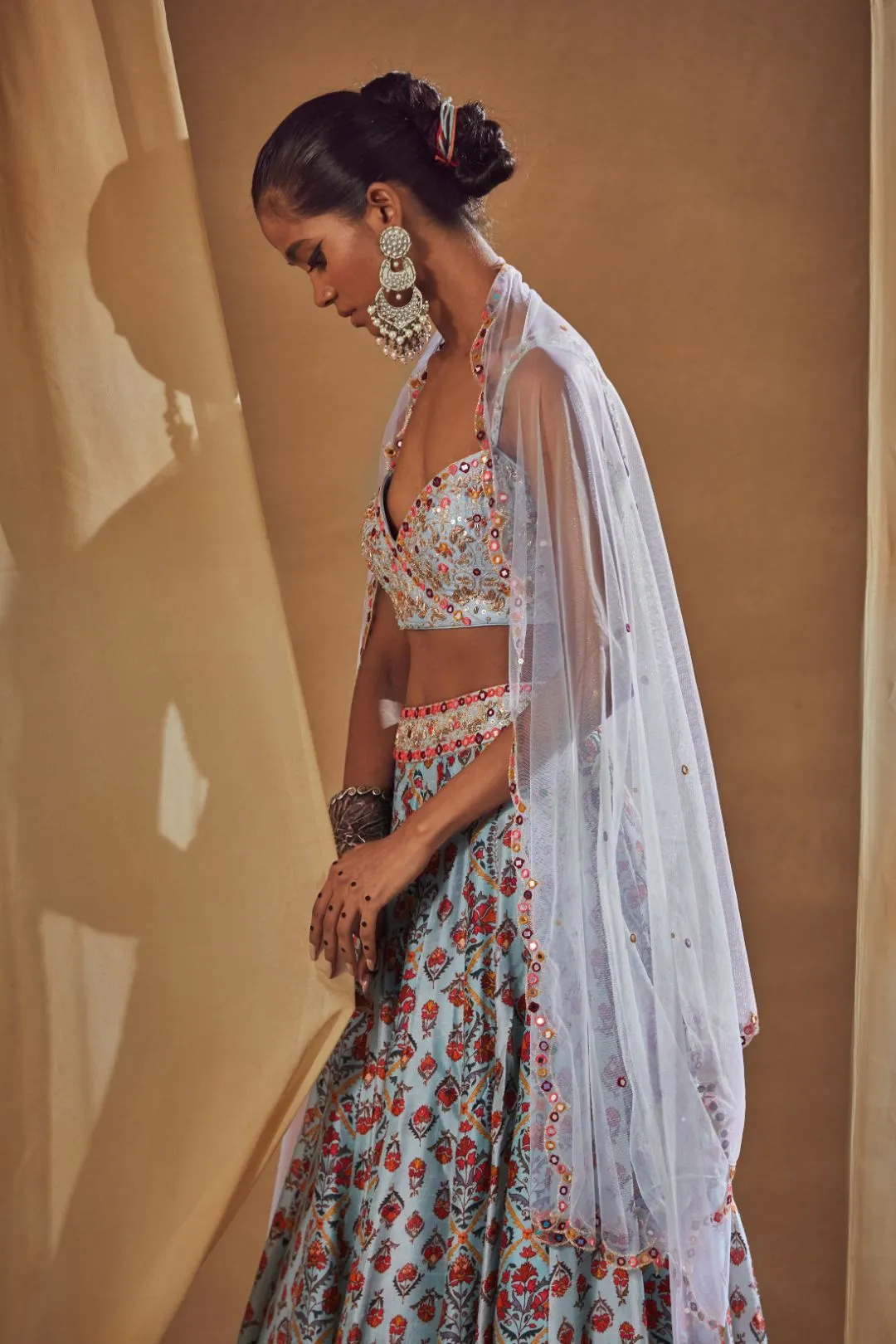 Light Blue Lehenga Set