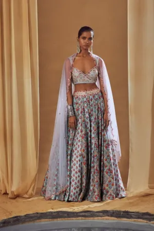 Light Blue Lehenga Set