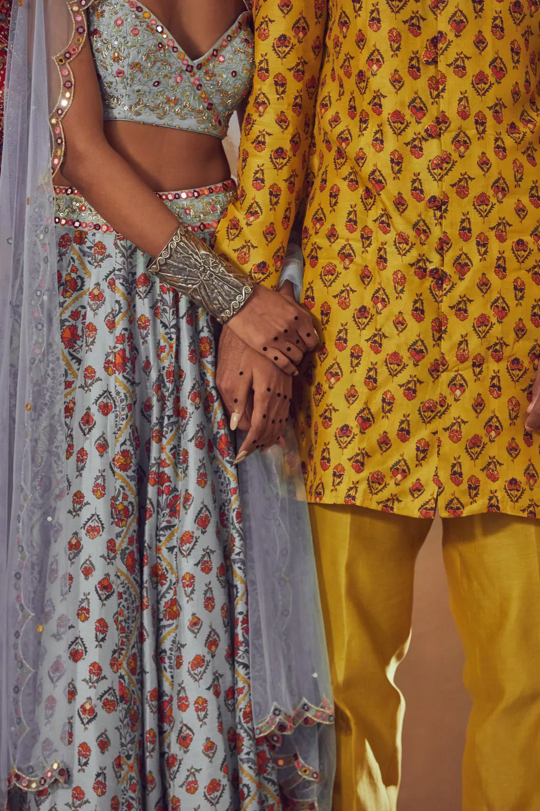Light Blue Lehenga Set