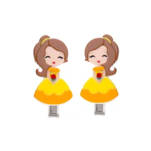 Lilies & Roses Cute Doll Clip Set - Doll with Rose
