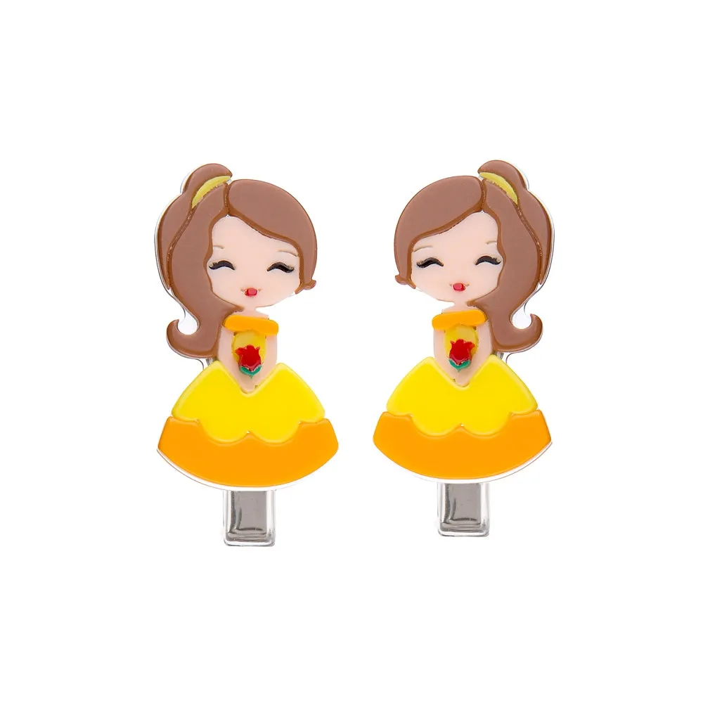 Lilies & Roses Cute Doll Clip Set - Doll with Rose