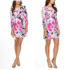 Lilly Pulitzer Sophie Dress in Navy Tipping Point UPF 50 Size XS