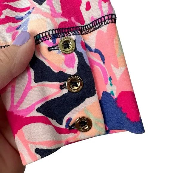 Lilly Pulitzer Sophie Dress in Navy Tipping Point UPF 50 Size XS