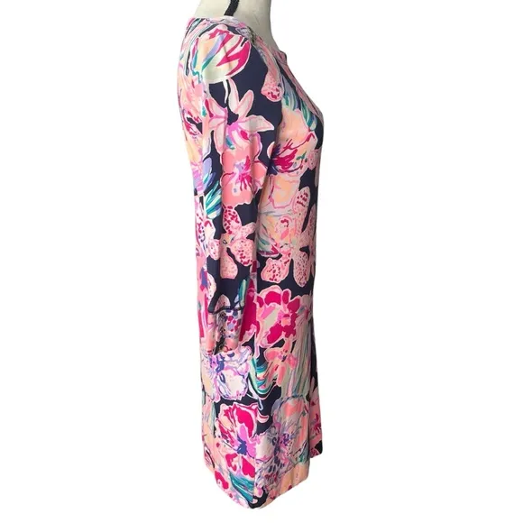 Lilly Pulitzer Sophie Dress in Navy Tipping Point UPF 50 Size XS