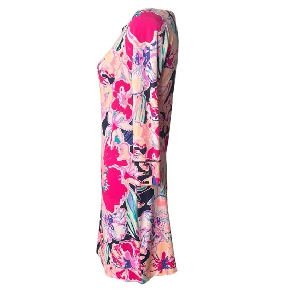 Lilly Pulitzer Sophie Dress in Navy Tipping Point UPF 50 Size XS