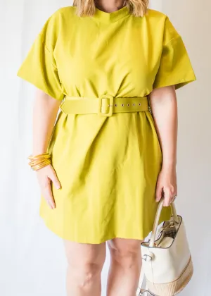 Lime yours! Belted Sheath Dress