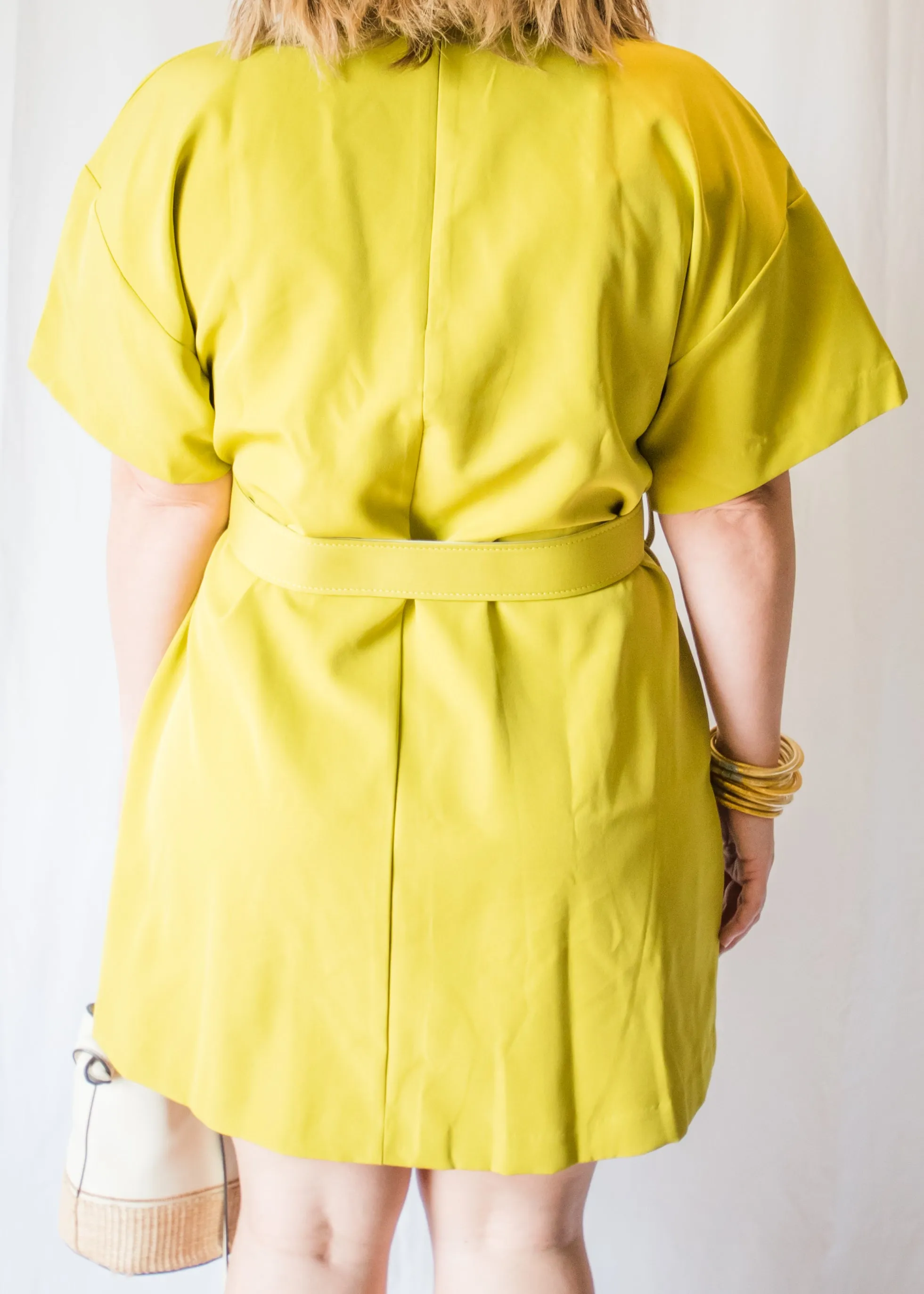Lime yours! Belted Sheath Dress