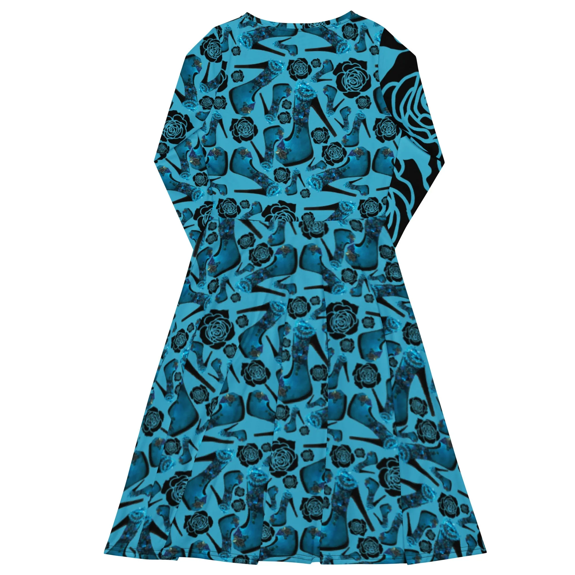 Long sleeve midi dress 'Blue Sky'