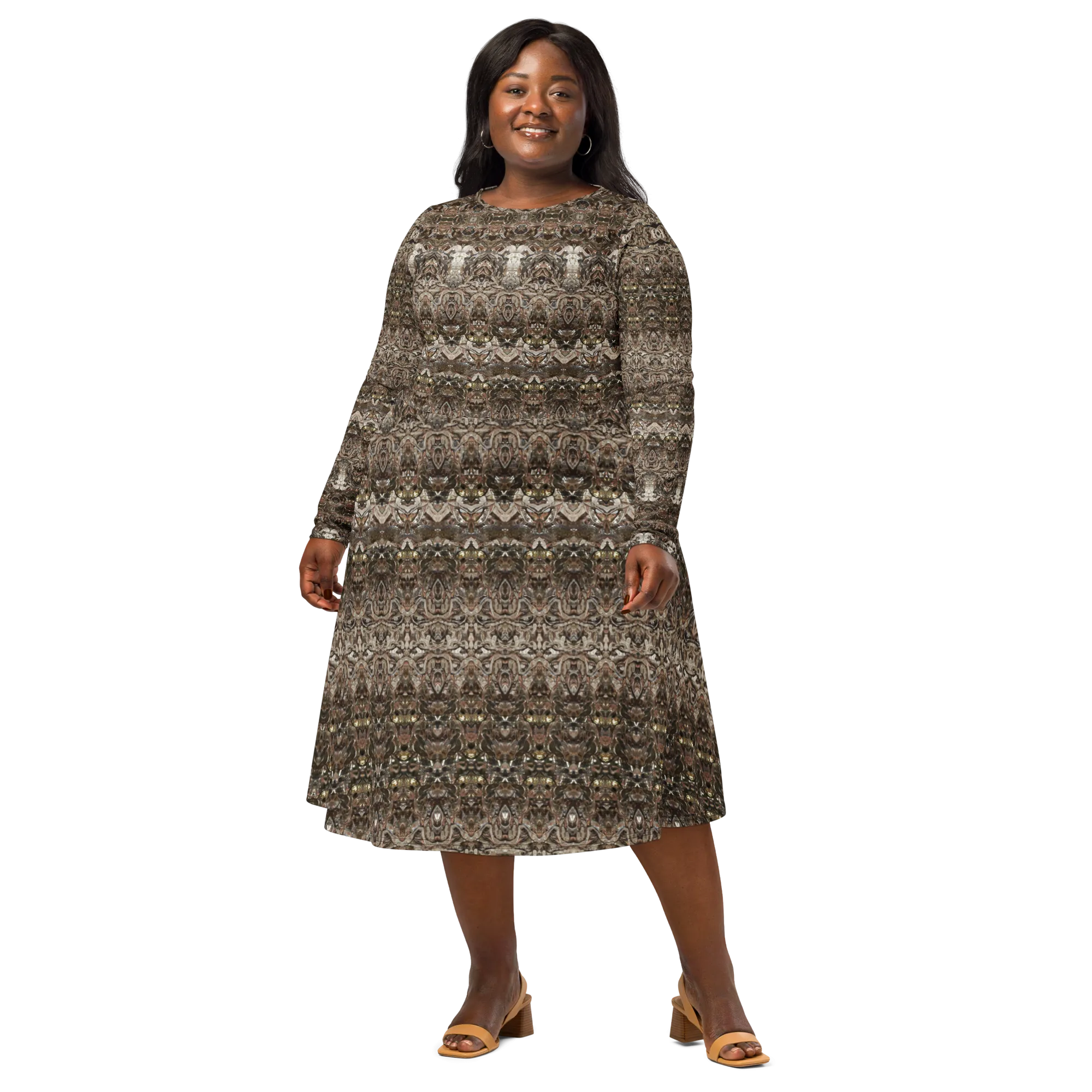 Long Sleeve Midi Dress (Her/Muliebris)(Samhain Dream Thaw 1 of 15 Unus ex Quindecim) RJSTHw2025 RJS