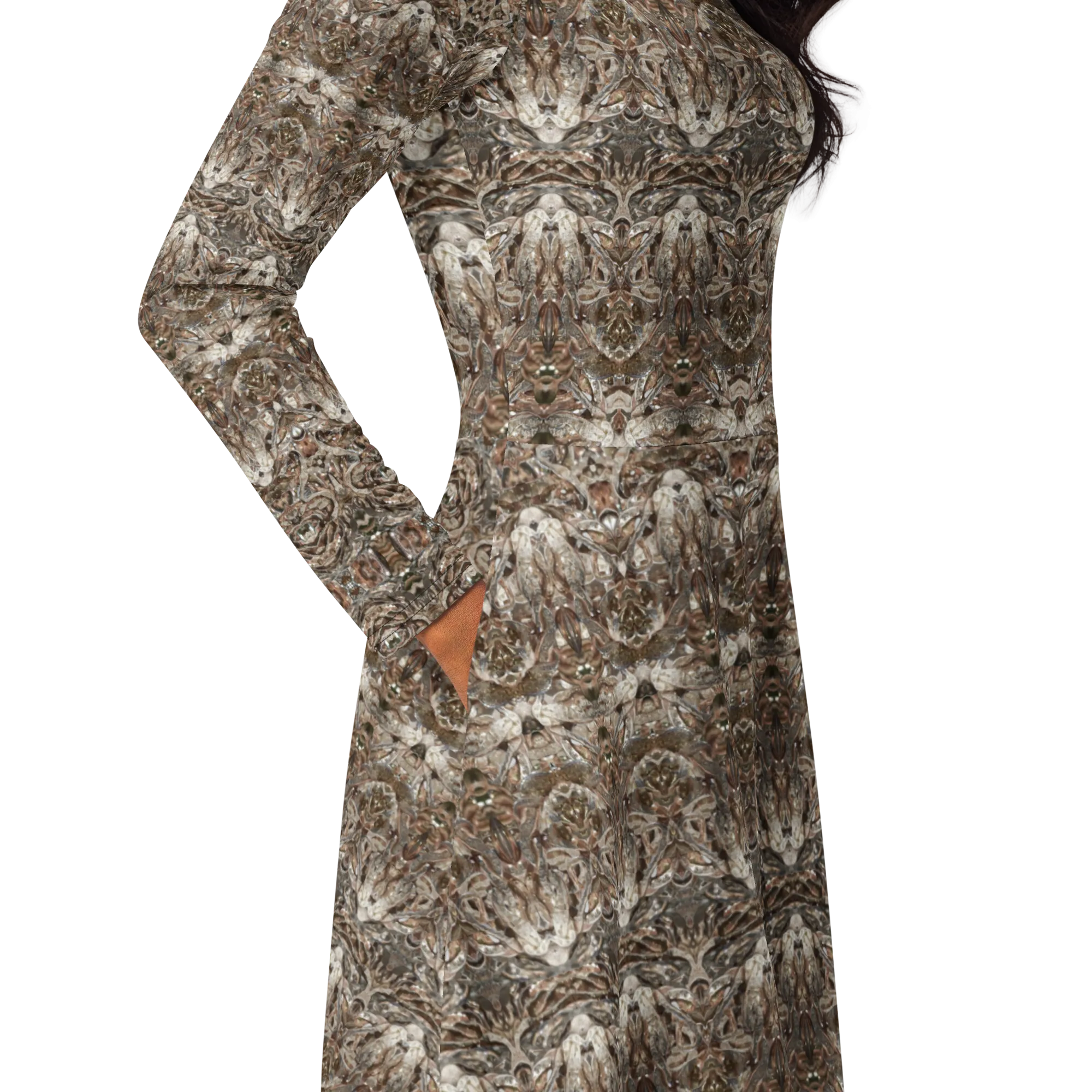 Long Sleeve Midi Dress (Her/Muliebris)(Samhain Dream Thaw 10 of 15 Decem ex Quindecim) RJSTHw2025 RJS