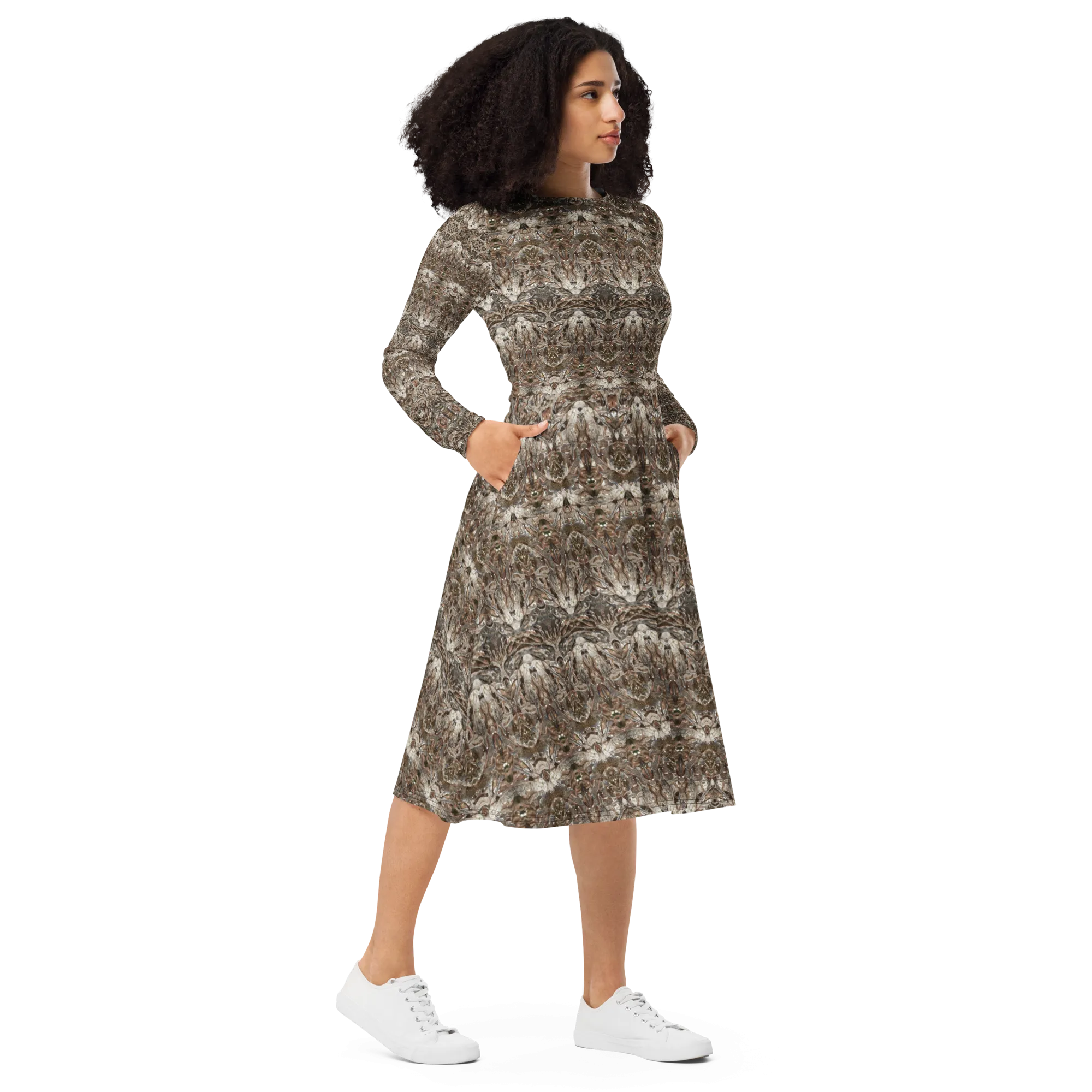 Long Sleeve Midi Dress (Her/Muliebris)(Samhain Dream Thaw 10 of 15 Decem ex Quindecim) RJSTHw2025 RJS