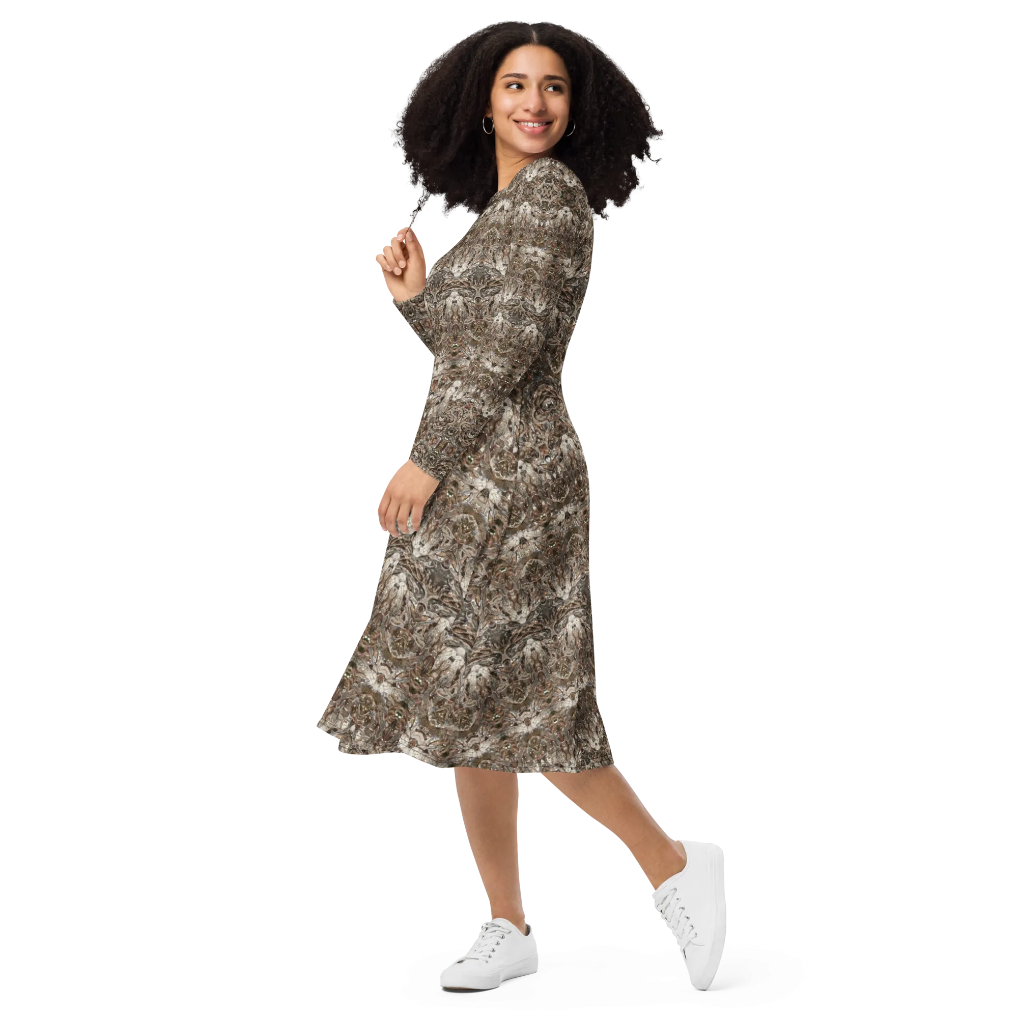 Long Sleeve Midi Dress (Her/Muliebris)(Samhain Dream Thaw 10 of 15 Decem ex Quindecim) RJSTHw2025 RJS