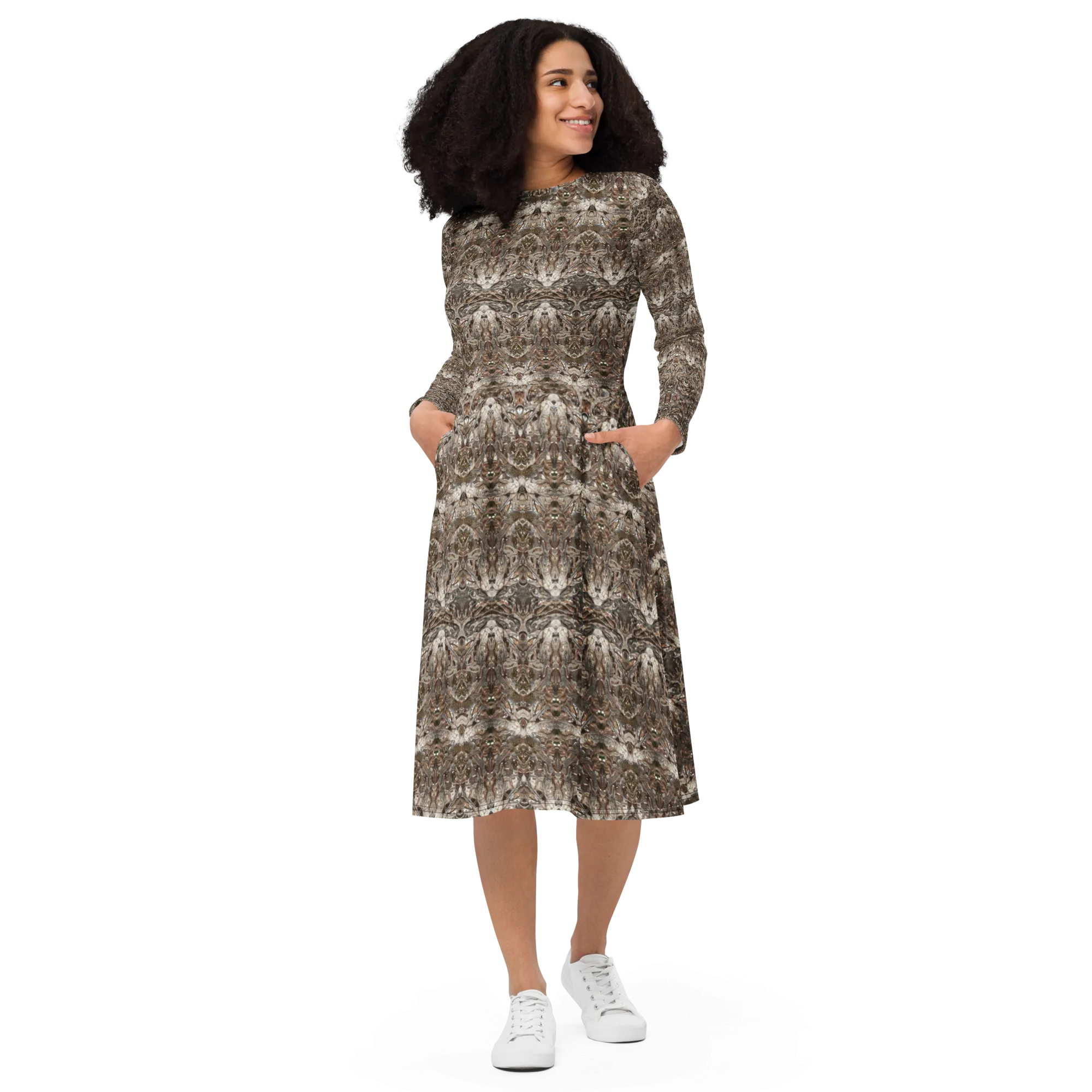 Long Sleeve Midi Dress (Her/Muliebris)(Samhain Dream Thaw 10 of 15 Decem ex Quindecim) RJSTHw2025 RJS