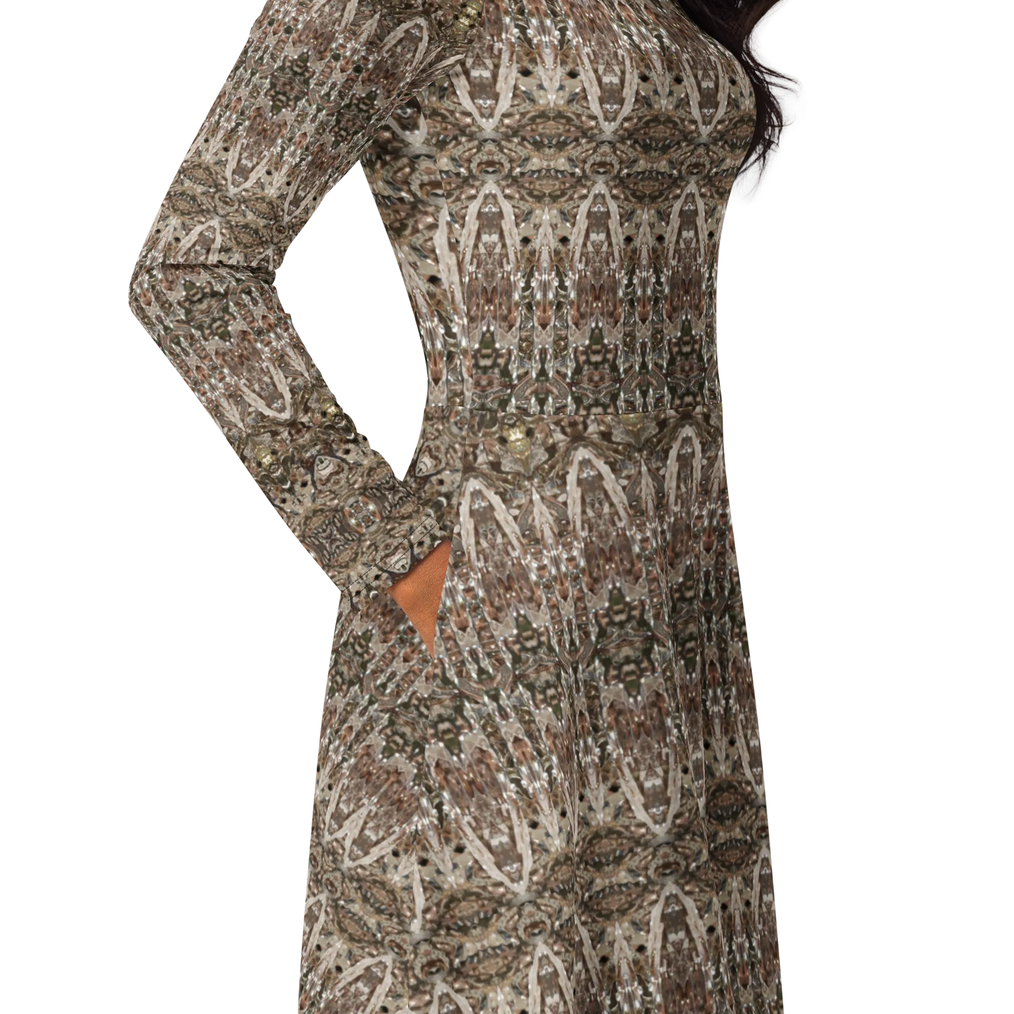 Long Sleeve Midi Dress (Her/Muliebris)(Samhain Dream Thaw 11 of 15 Undecim ex Quindecim) RJSTHw2025 RJS