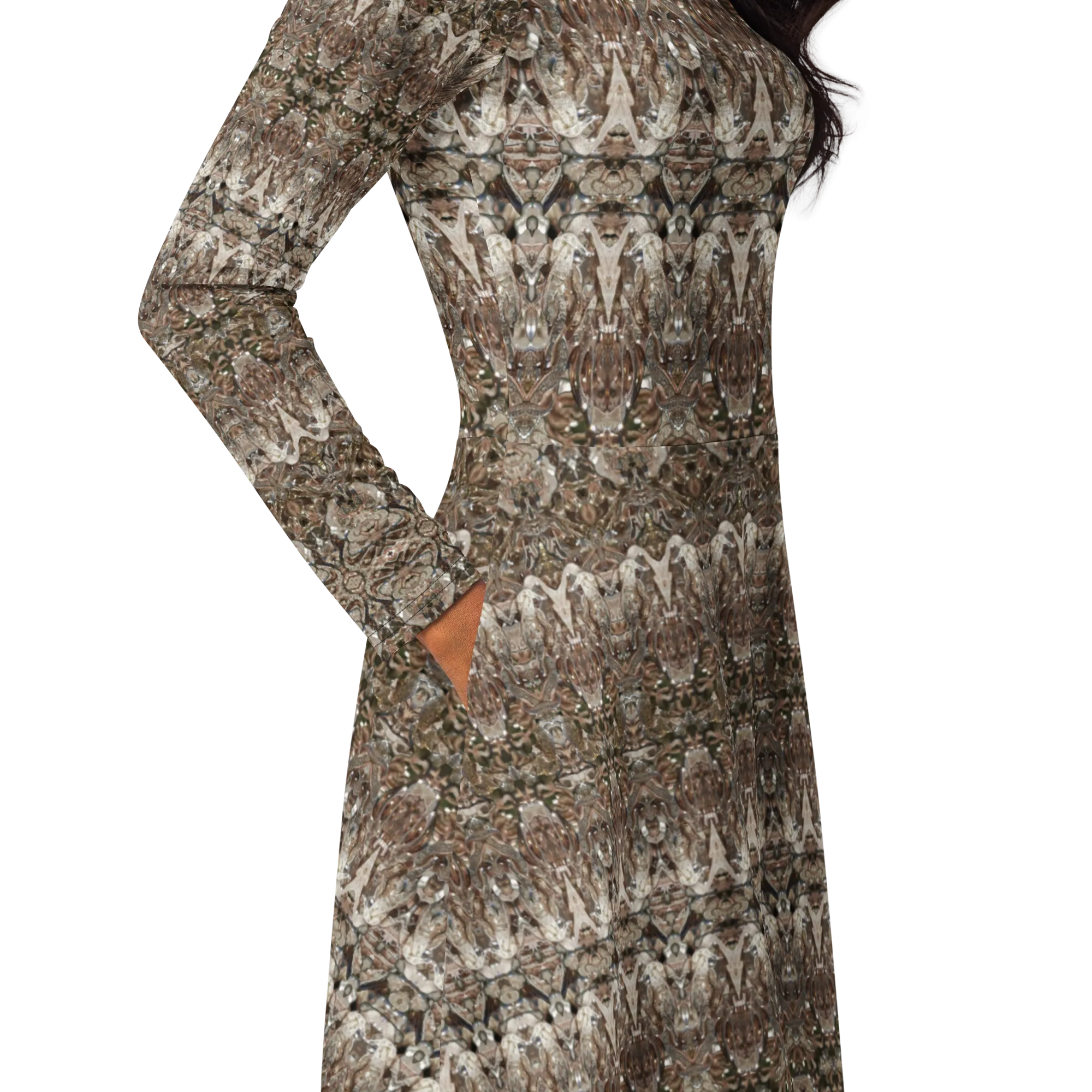 Long Sleeve Midi Dress (Her/Muliebris)(Samhain Dream Thaw 12 of 15 Duodecim ex Quindecim) RJSTHw2025 RJS