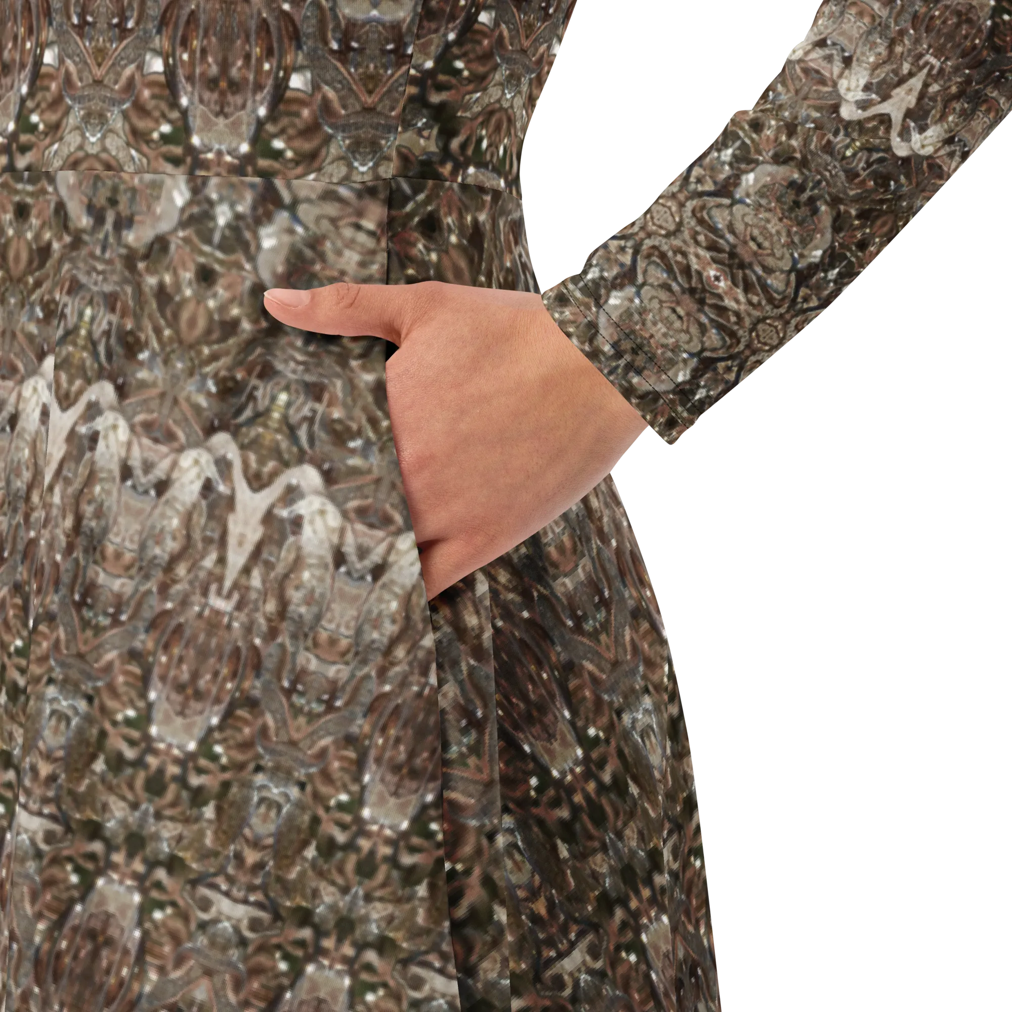 Long Sleeve Midi Dress (Her/Muliebris)(Samhain Dream Thaw 12 of 15 Duodecim ex Quindecim) RJSTHw2025 RJS