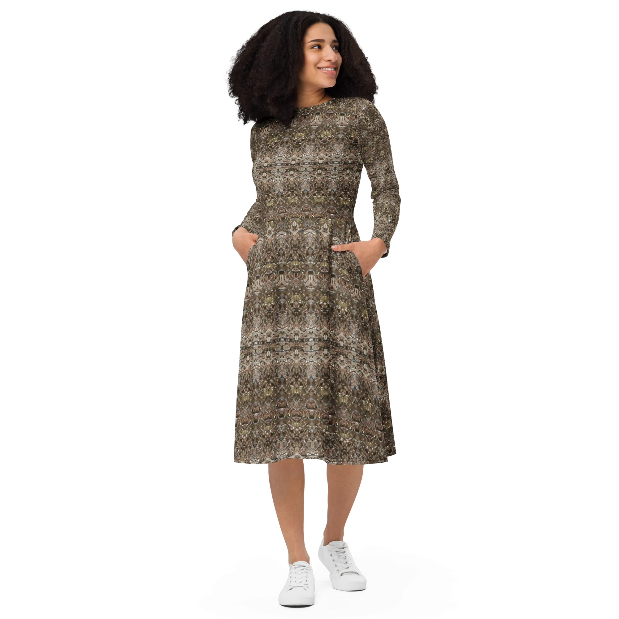 Long Sleeve Midi Dress (Her/Muliebris)(Samhain Dream Thaw 13 of 15 Tredecim ex Quindecim) RJSTHw2025 RJS