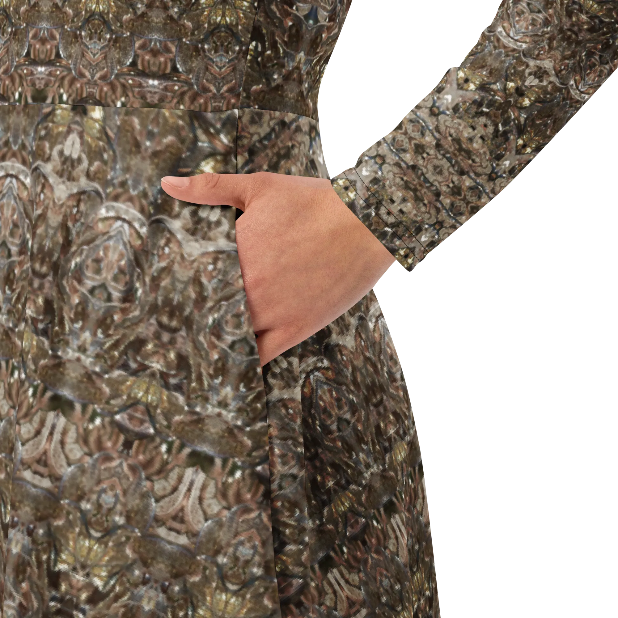 Long Sleeve Midi Dress (Her/Muliebris)(Samhain Dream Thaw 13 of 15 Tredecim ex Quindecim) RJSTHw2025 RJS