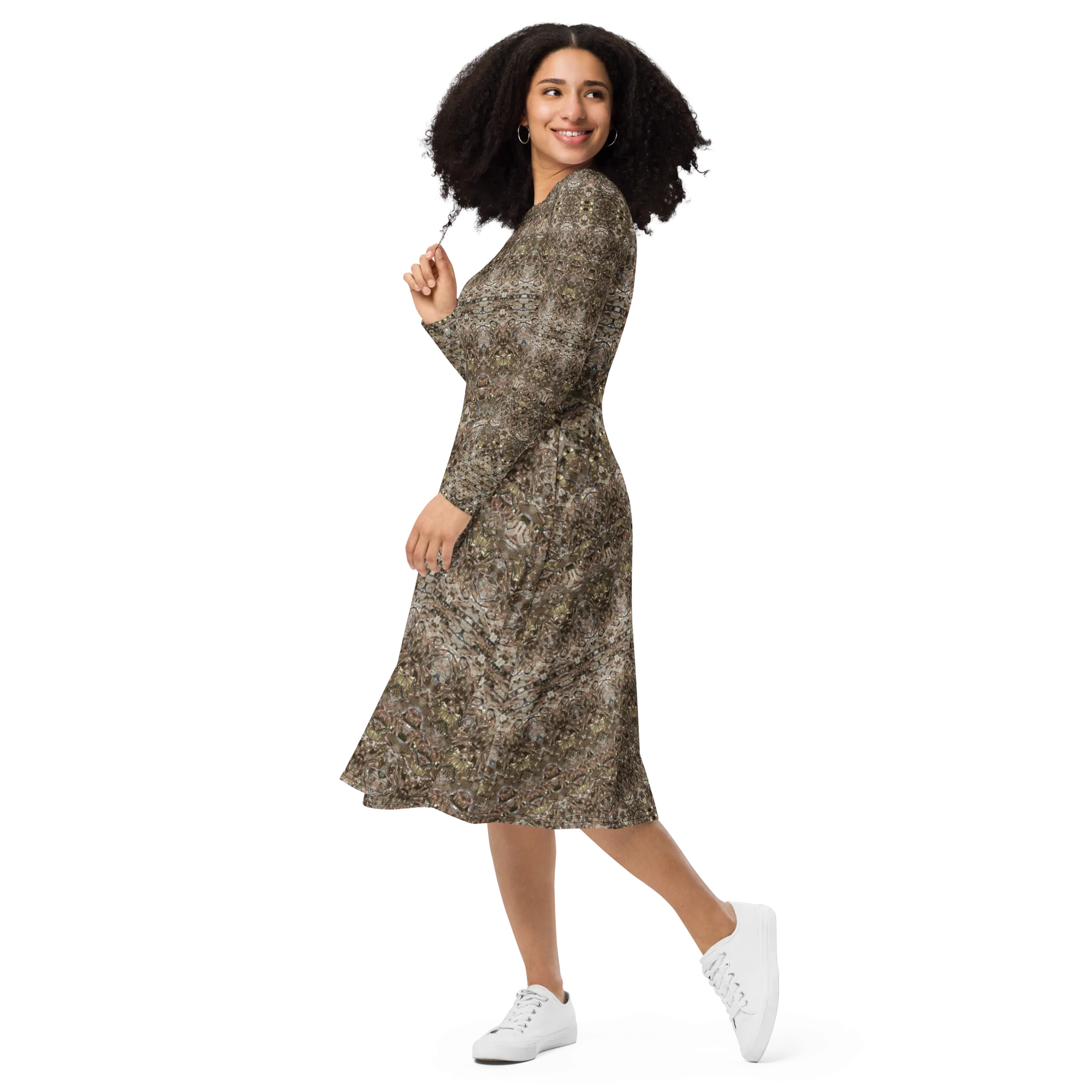 Long Sleeve Midi Dress (Her/Muliebris)(Samhain Dream Thaw 13 of 15 Tredecim ex Quindecim) RJSTHw2025 RJS