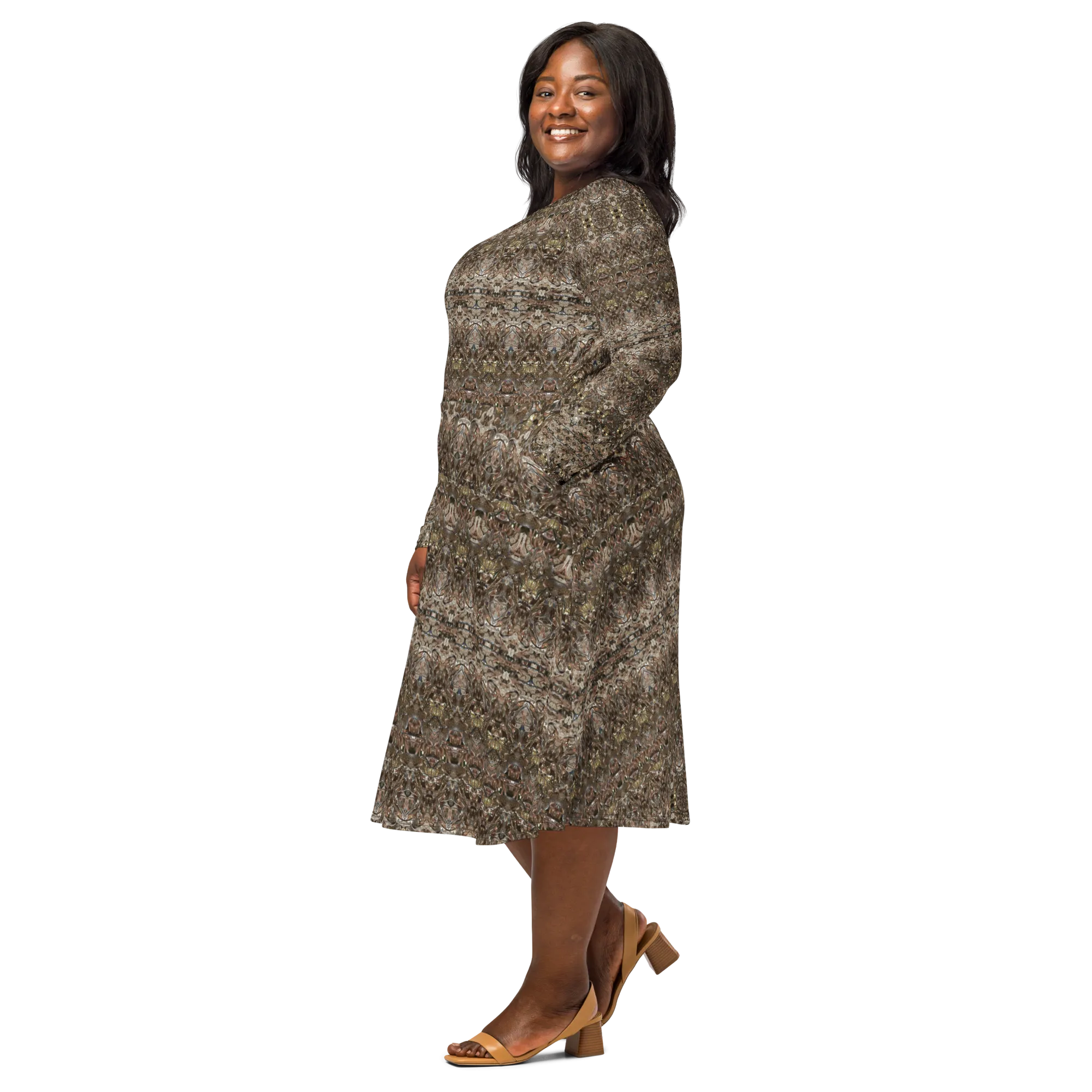 Long Sleeve Midi Dress (Her/Muliebris)(Samhain Dream Thaw 13 of 15 Tredecim ex Quindecim) RJSTHw2025 RJS
