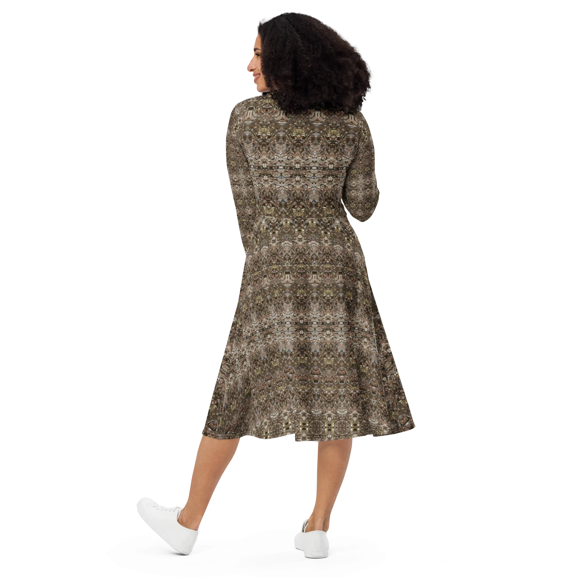 Long Sleeve Midi Dress (Her/Muliebris)(Samhain Dream Thaw 13 of 15 Tredecim ex Quindecim) RJSTHw2025 RJS