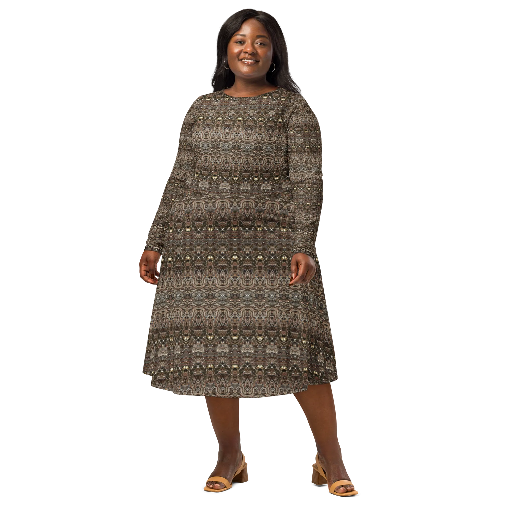 Long Sleeve Midi Dress (Her/Muliebris)(Samhain Dream Thaw 14 of 15 Quattuordecim ex Quindecim) RJSTHw2025 RJS