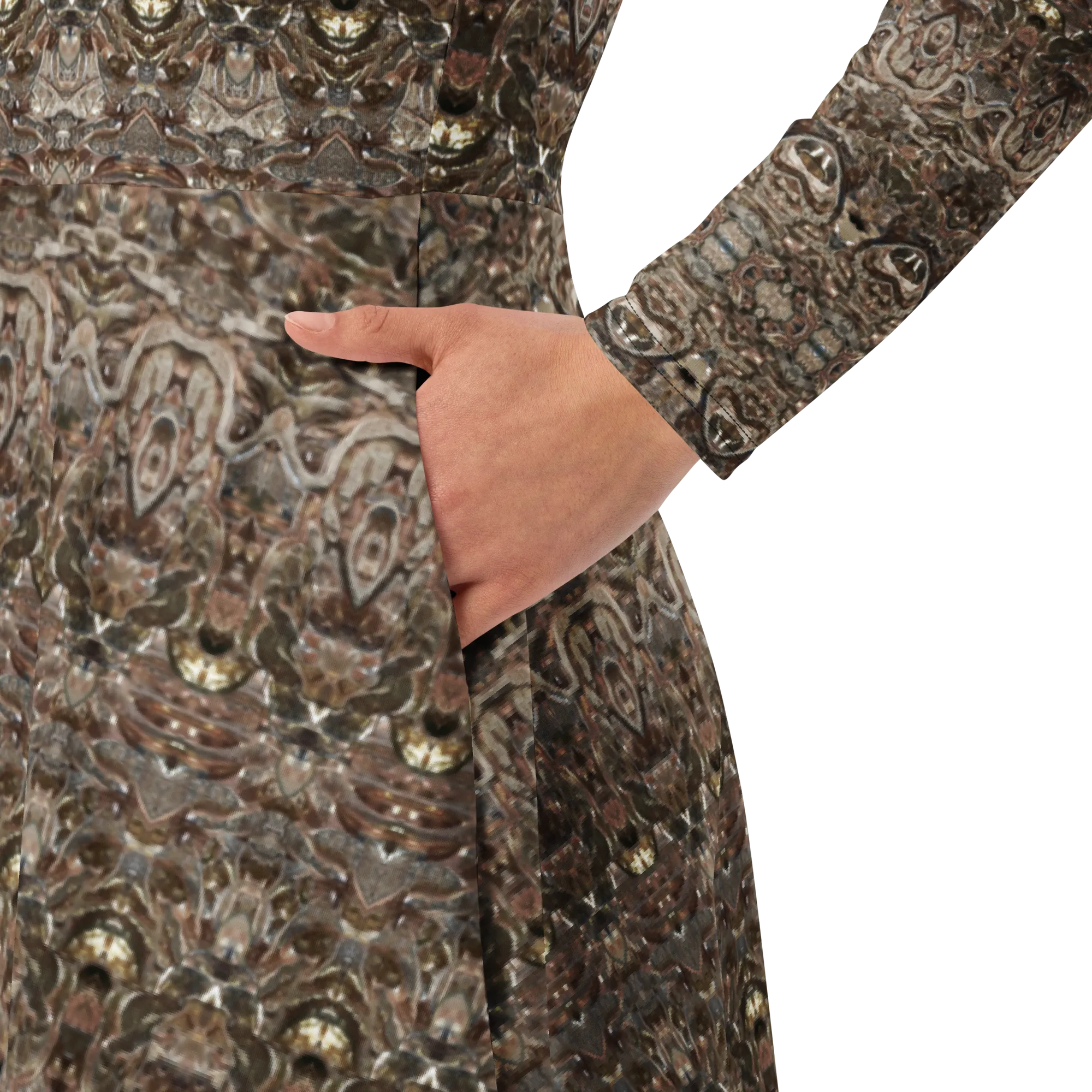 Long Sleeve Midi Dress (Her/Muliebris)(Samhain Dream Thaw 14 of 15 Quattuordecim ex Quindecim) RJSTHw2025 RJS