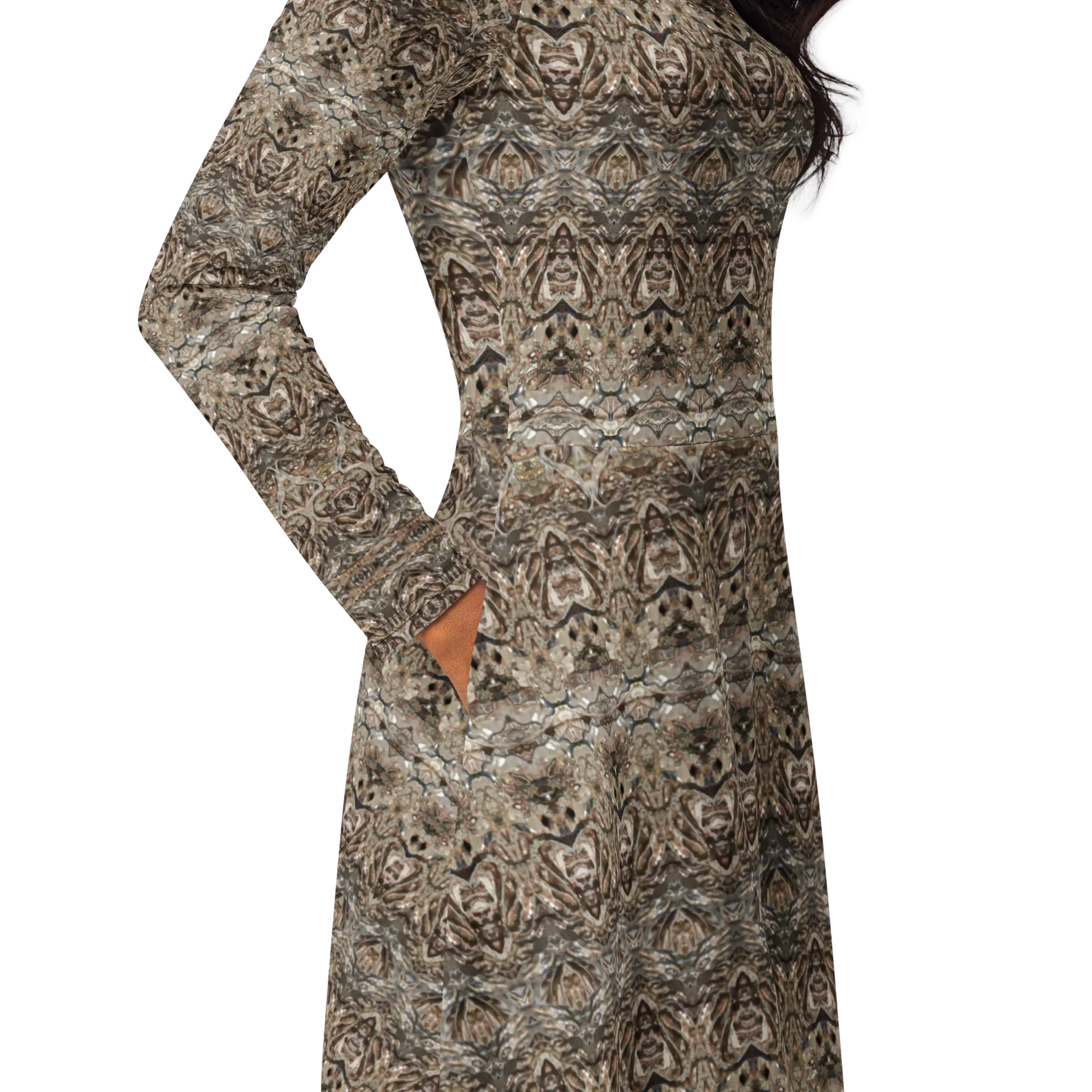 Long Sleeve Midi Dress (Her/Muliebris)(Samhain Dream Thaw 15 of 15 Quindecim ex Quindecim) RJSTHw2025 RJS