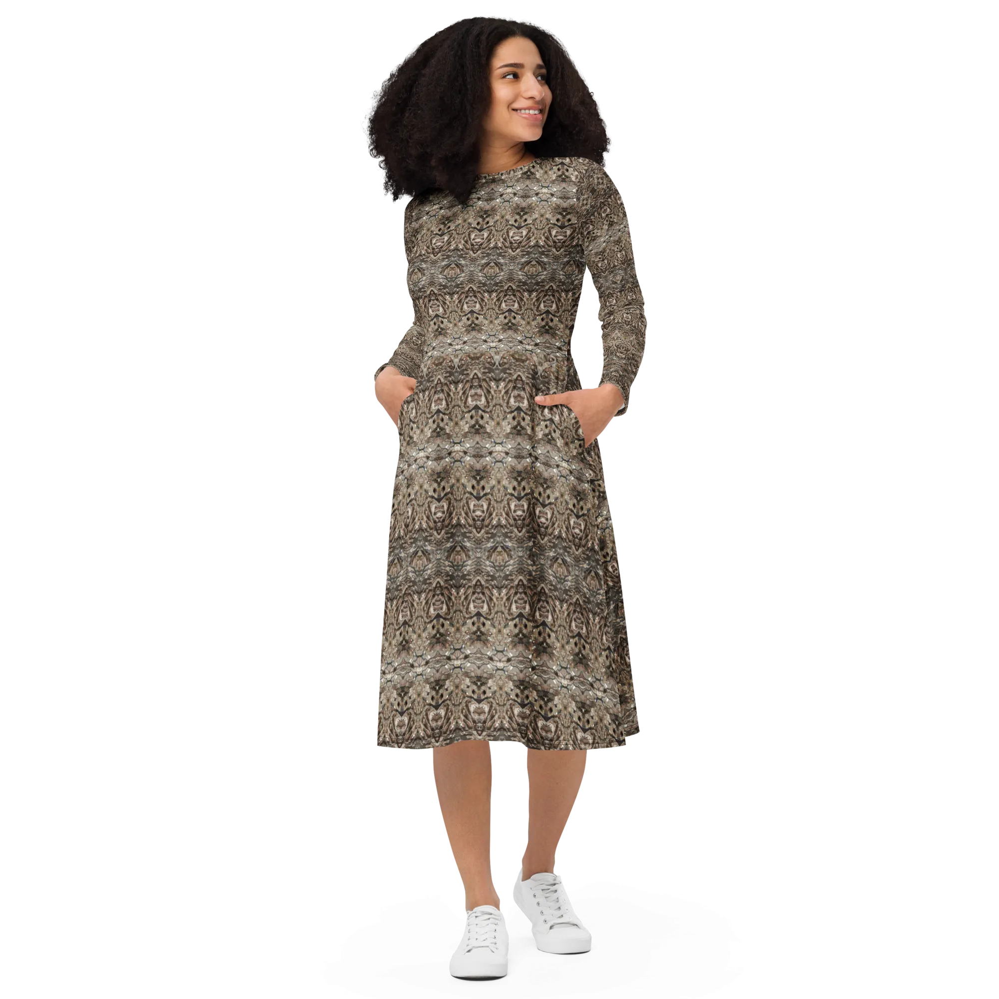Long Sleeve Midi Dress (Her/Muliebris)(Samhain Dream Thaw 15 of 15 Quindecim ex Quindecim) RJSTHw2025 RJS