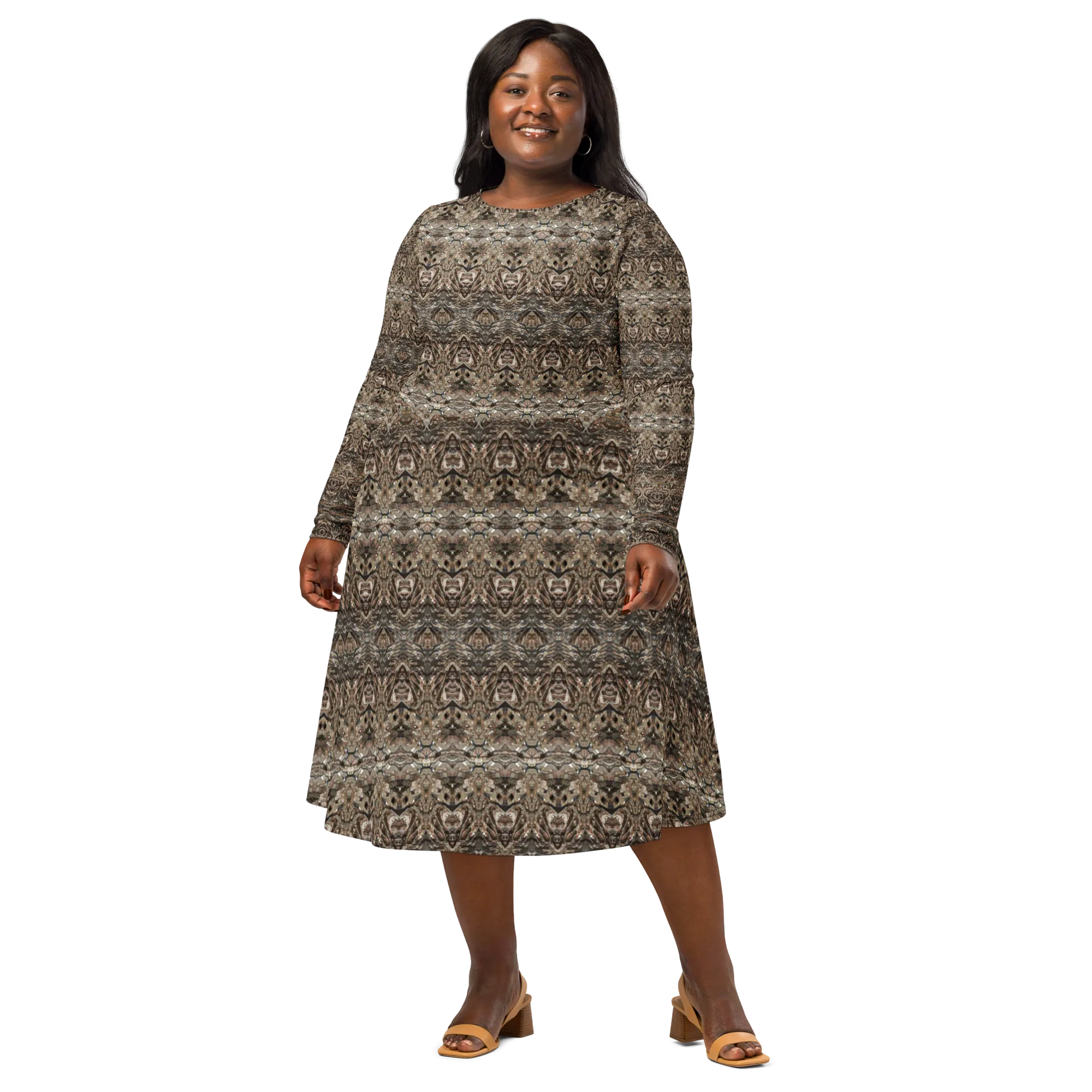 Long Sleeve Midi Dress (Her/Muliebris)(Samhain Dream Thaw 15 of 15 Quindecim ex Quindecim) RJSTHw2025 RJS
