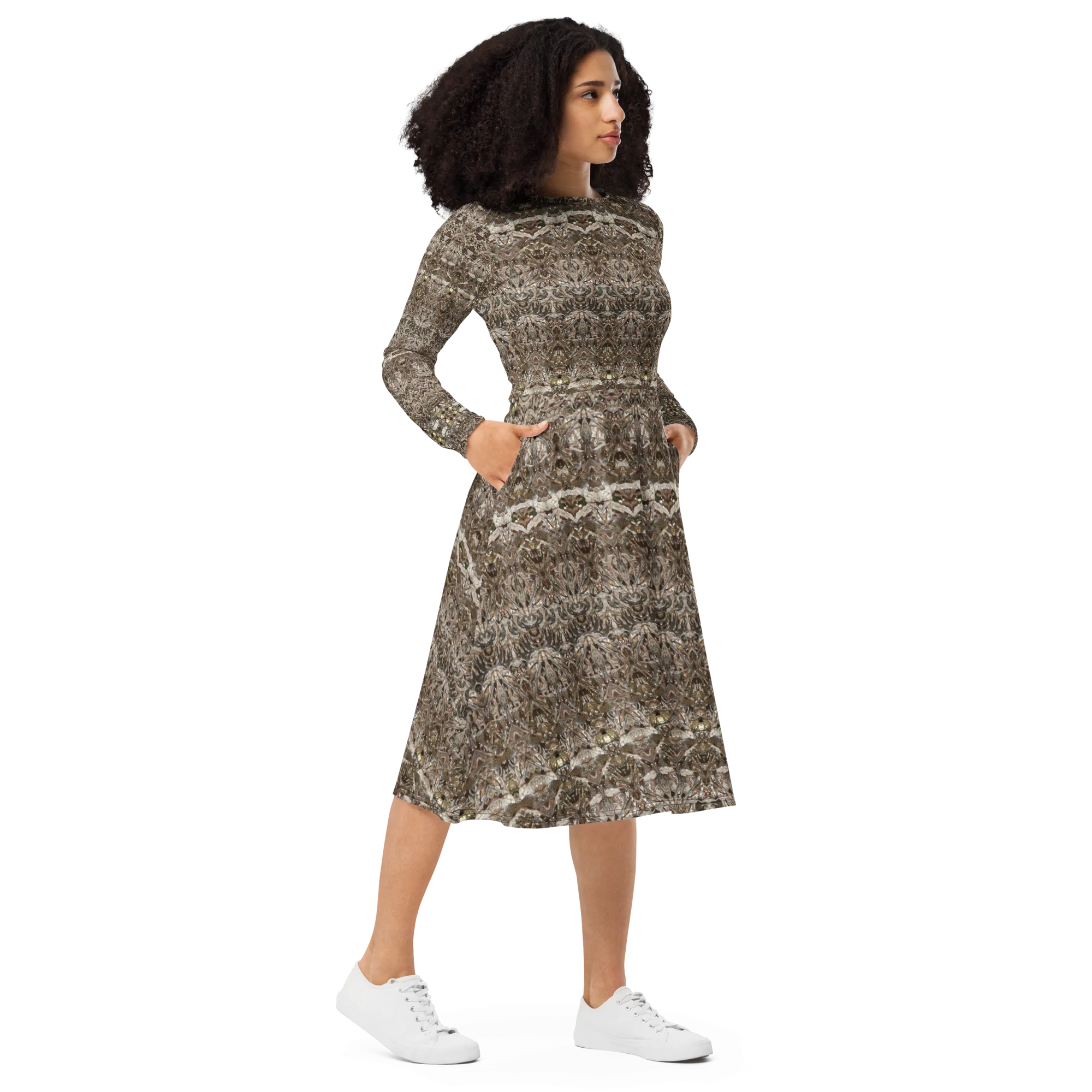 Long Sleeve Midi Dress (Her/Muliebris)(Samhain Dream Thaw 2 of 15 Duo ex Quindecim) RJSTHw2025