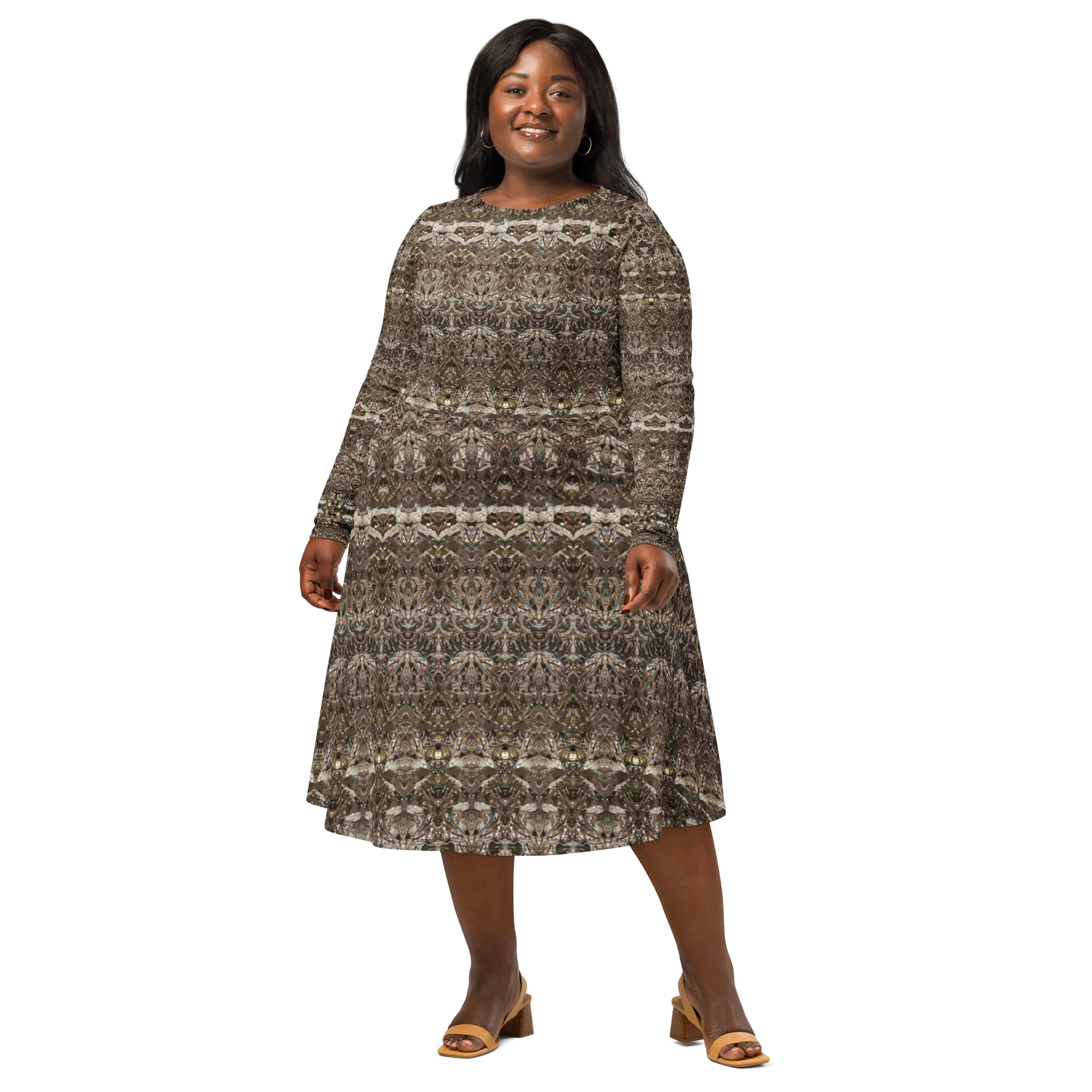 Long Sleeve Midi Dress (Her/Muliebris)(Samhain Dream Thaw 2 of 15 Duo ex Quindecim) RJSTHw2025