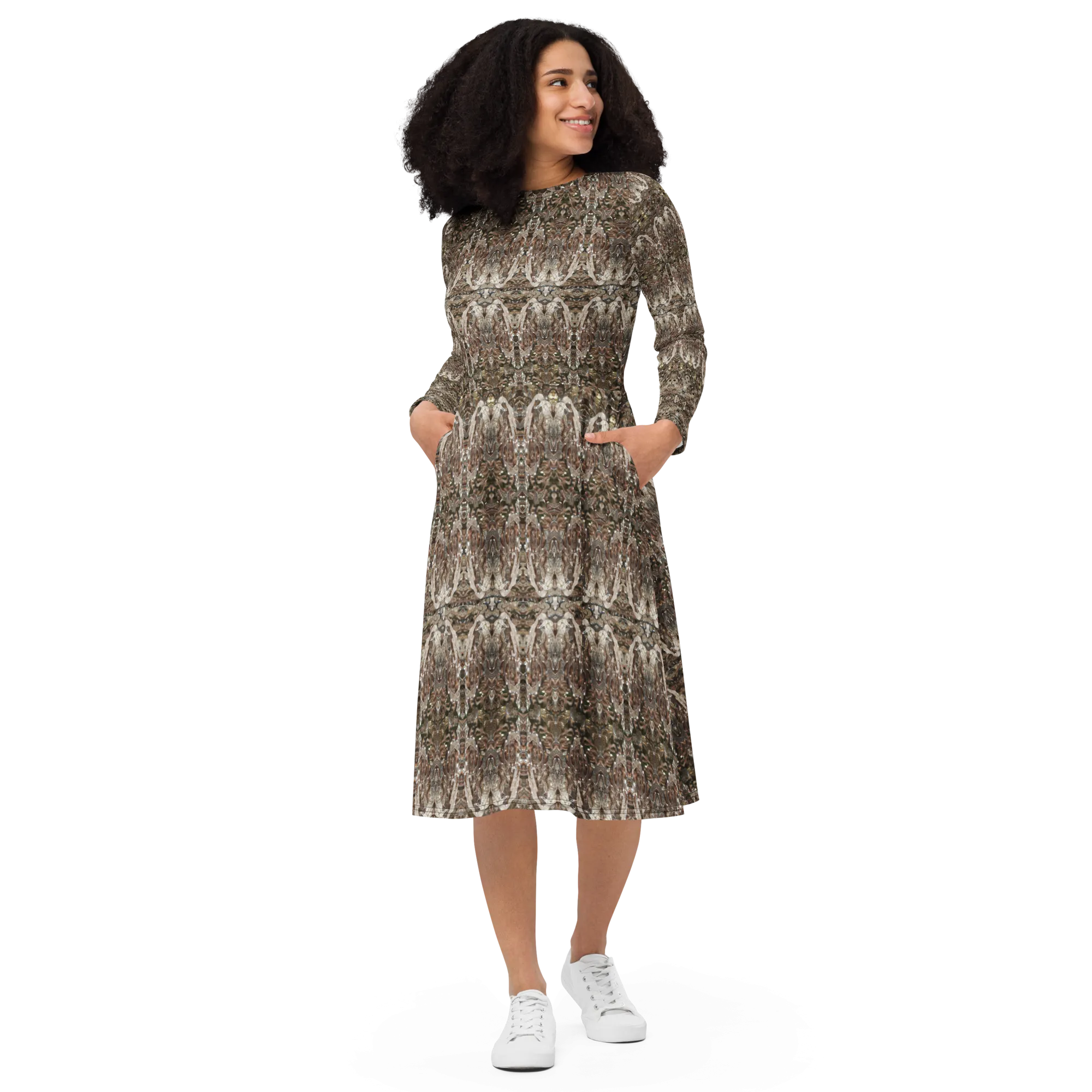 Long Sleeve Midi Dress (Her/Muliebris)(Samhain Dream Thaw 3 of 15 Tres ex Quindecim) RJSTHw2025 RJS